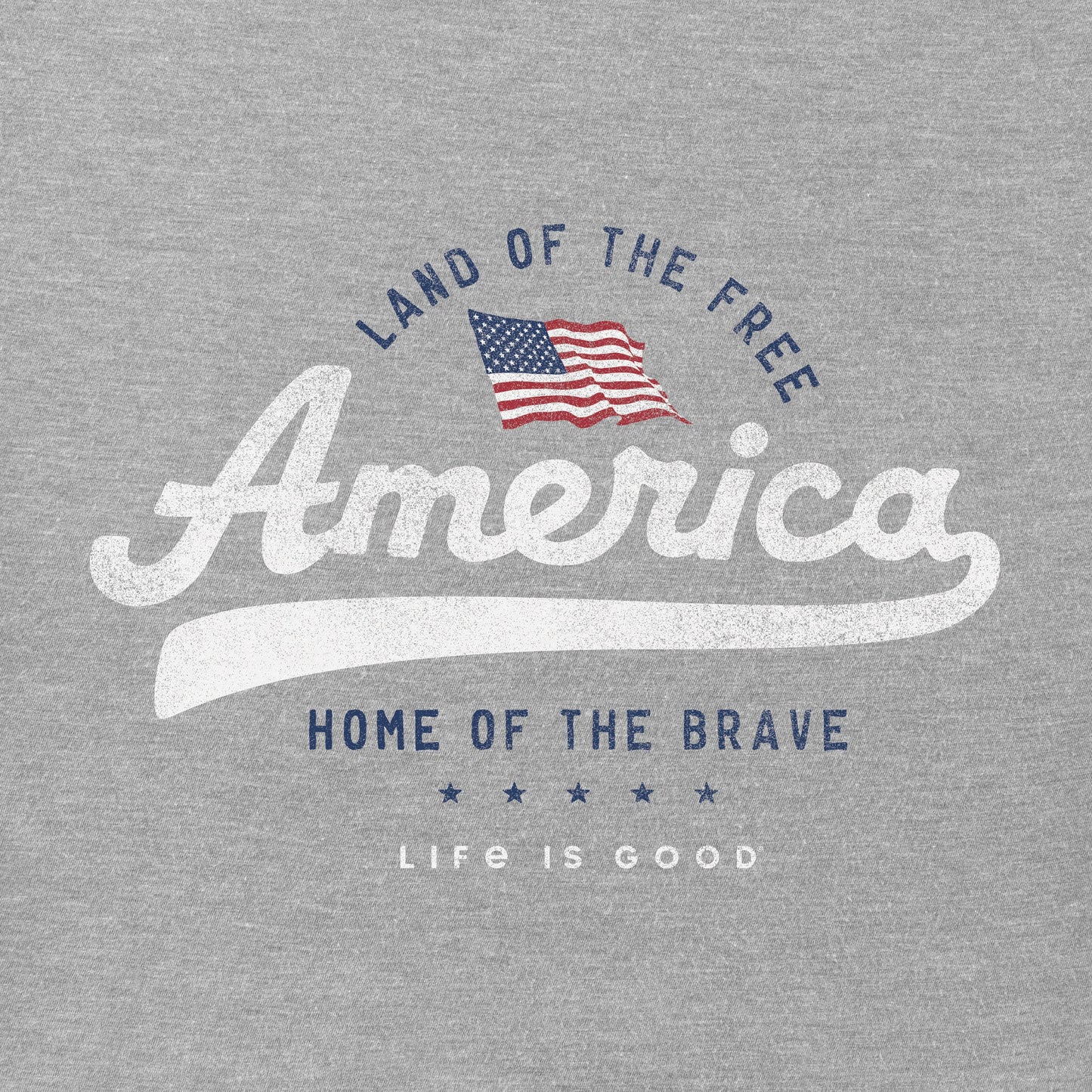 Men's Land of the Free Short Sleeve Crusher Tee