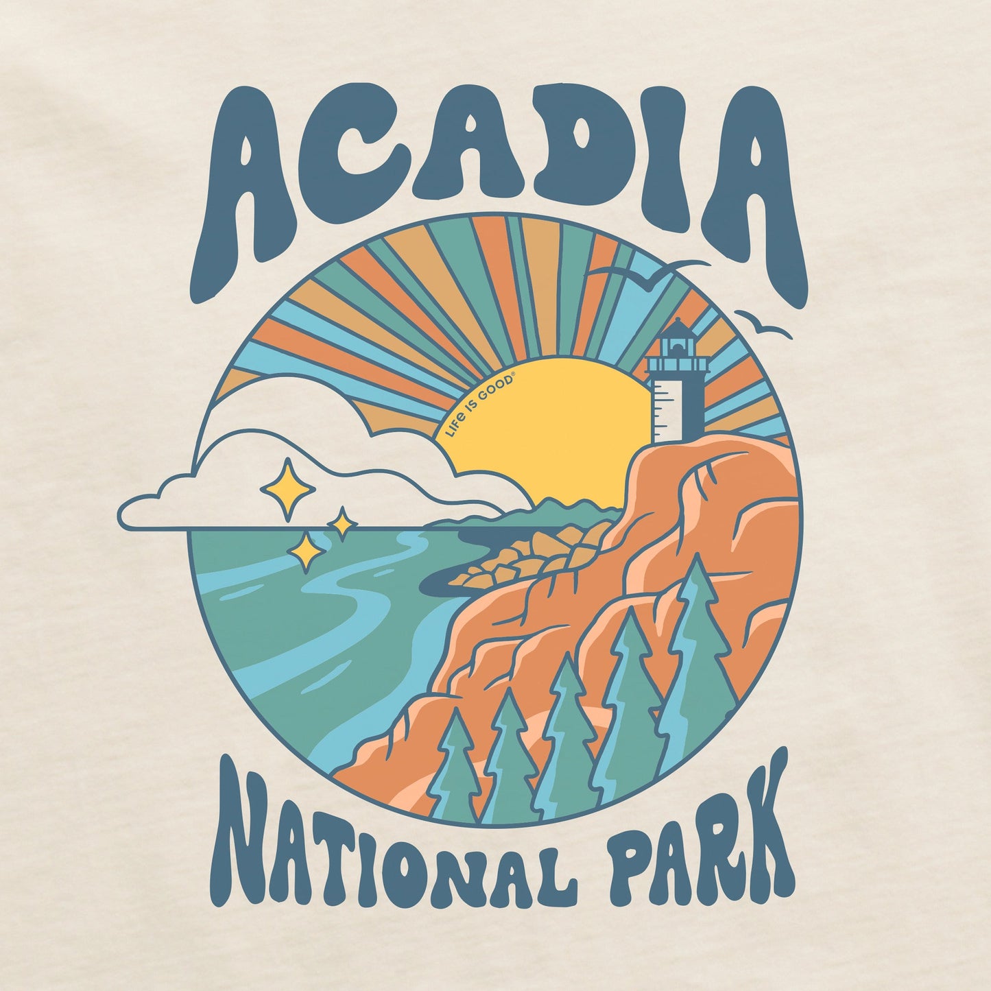 Women's Acadia Burst Short Sleeve Crusher Tee