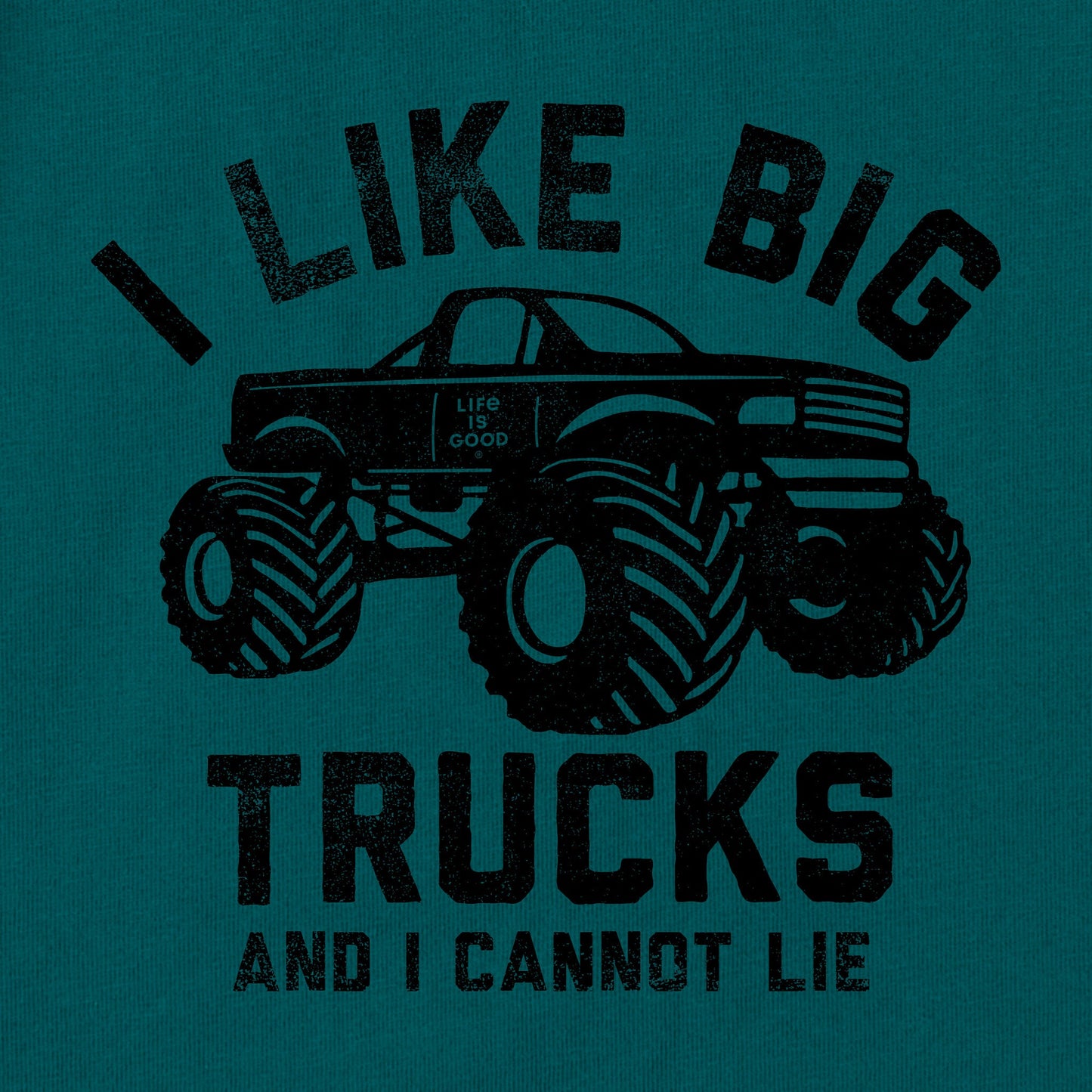 Kids I Like Big Trucks Lift Short Sleeve Crusher Tee