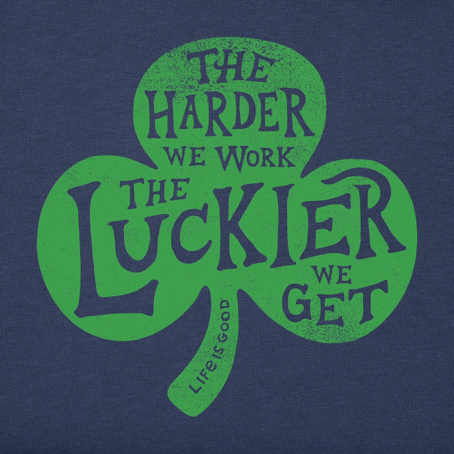 Men's Hard Work Shamrock Short Sleeve Crusher Tee