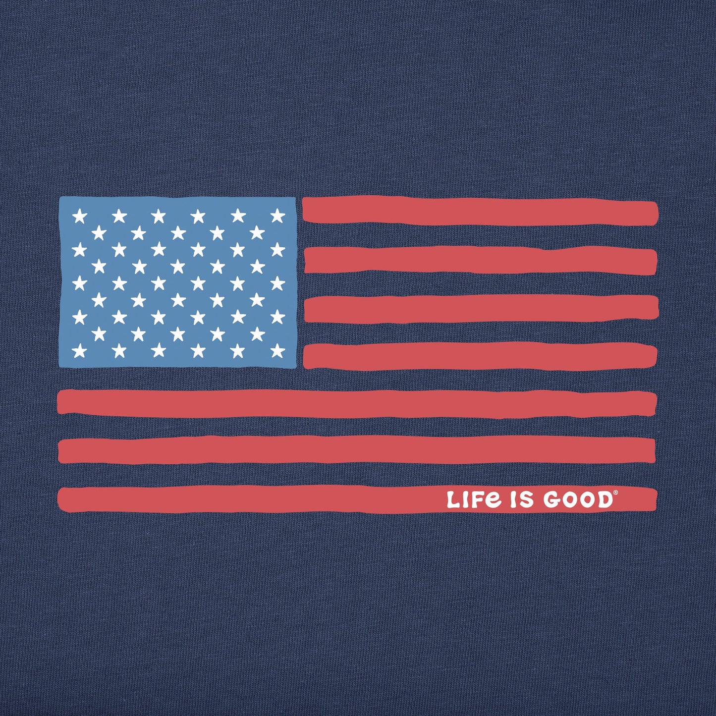 Kids Big Kids US Flag Long Sleeve Crusher Tee