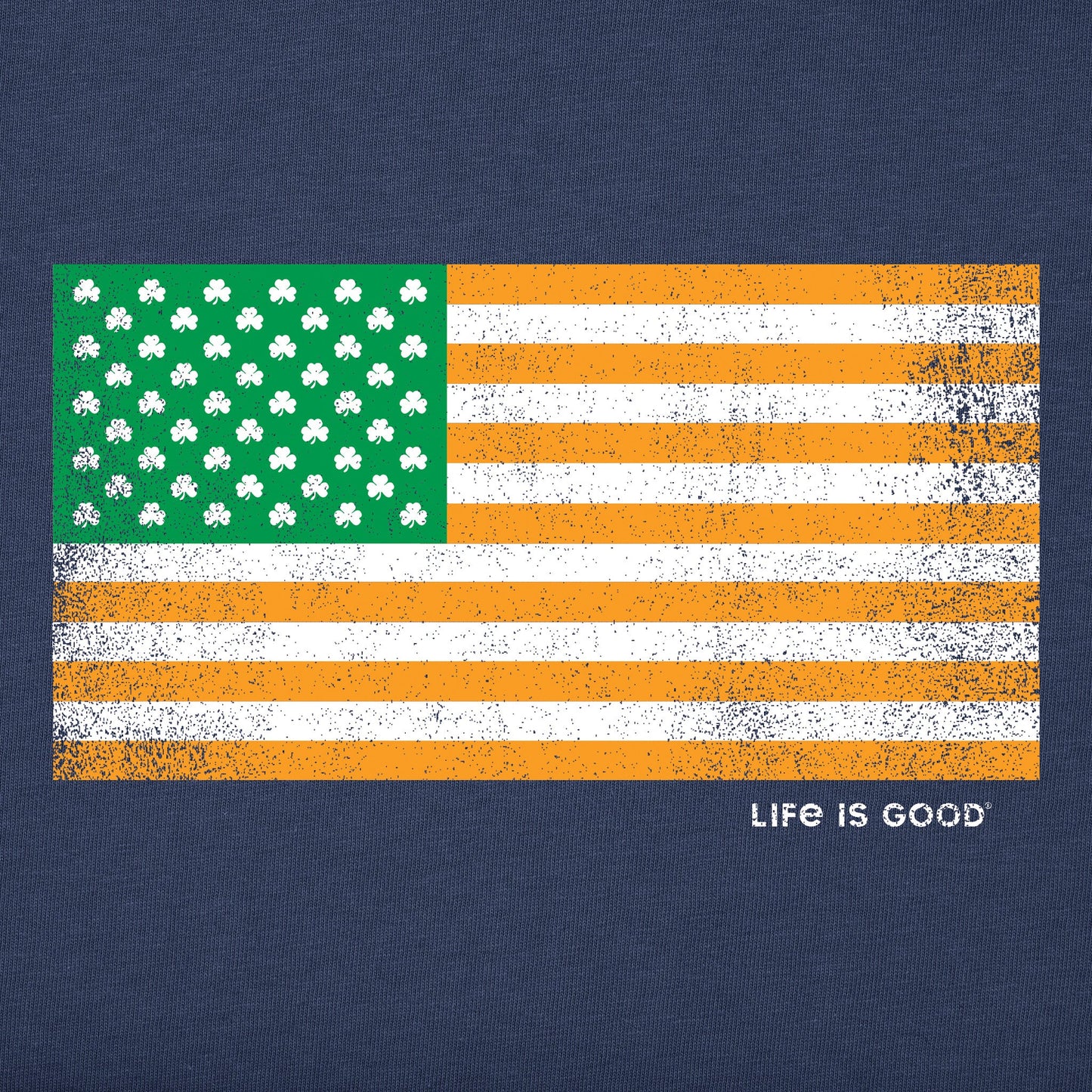 Men's Irish American Flag Short Sleeve Crusher Tee