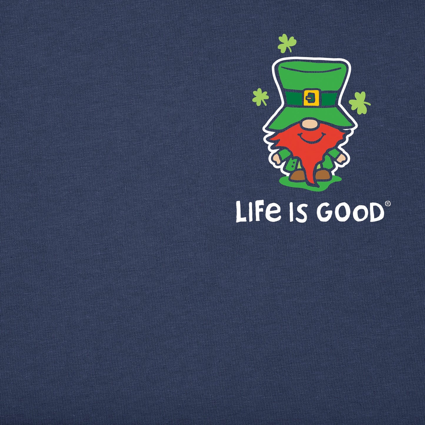 Men's Leprechaun Rainbow Chillin' Gnomes Short Sleeve Crusher Tee