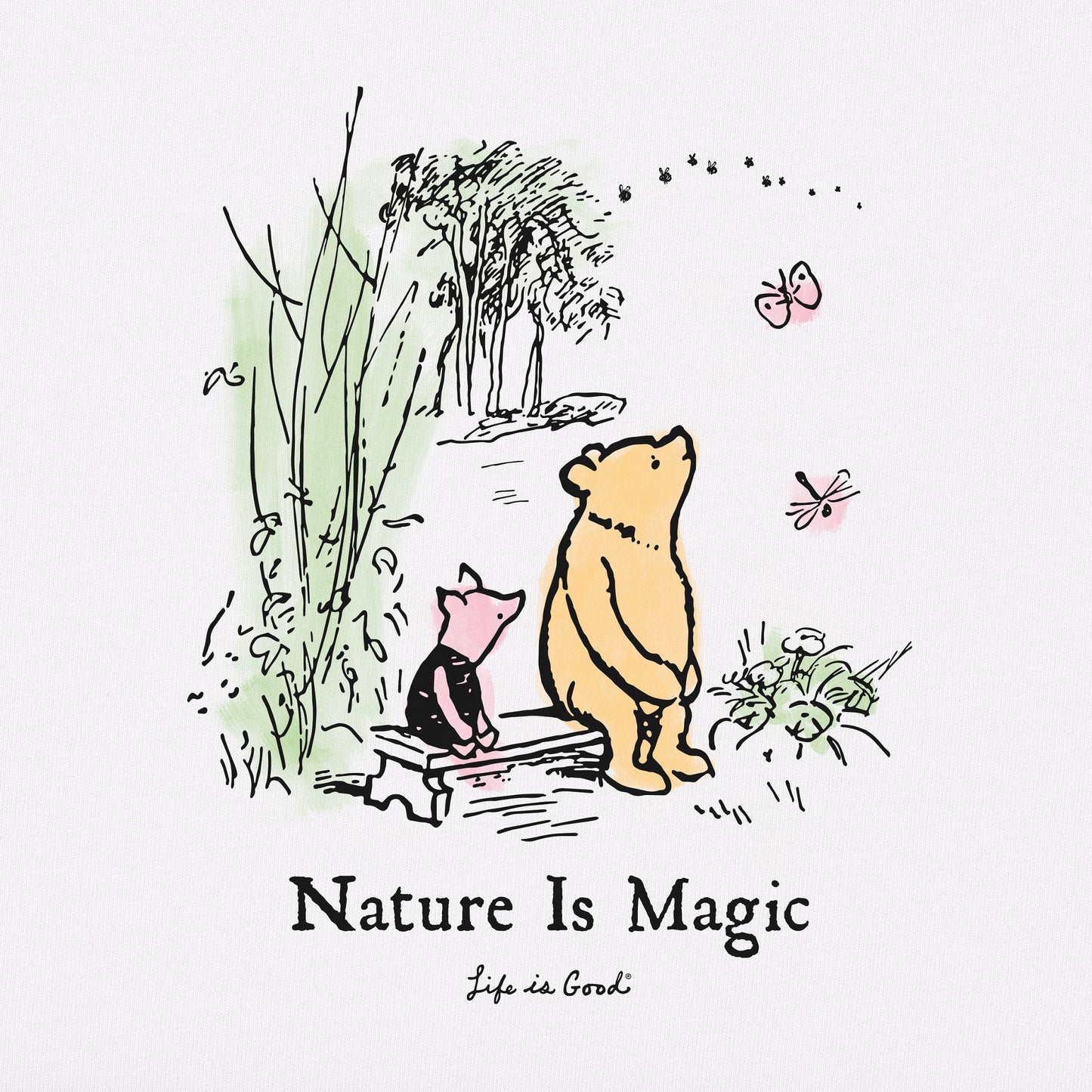 Women's Winnie & P Nature is Magic Long Sleeve Crusher Tee