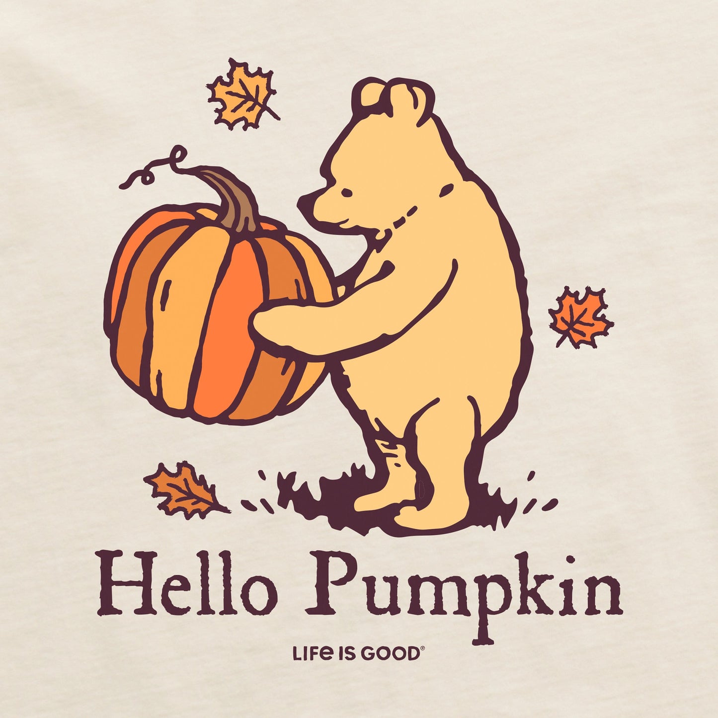 Women's Winnie Hello Pumpkin Short Sleeve Crusher Tee