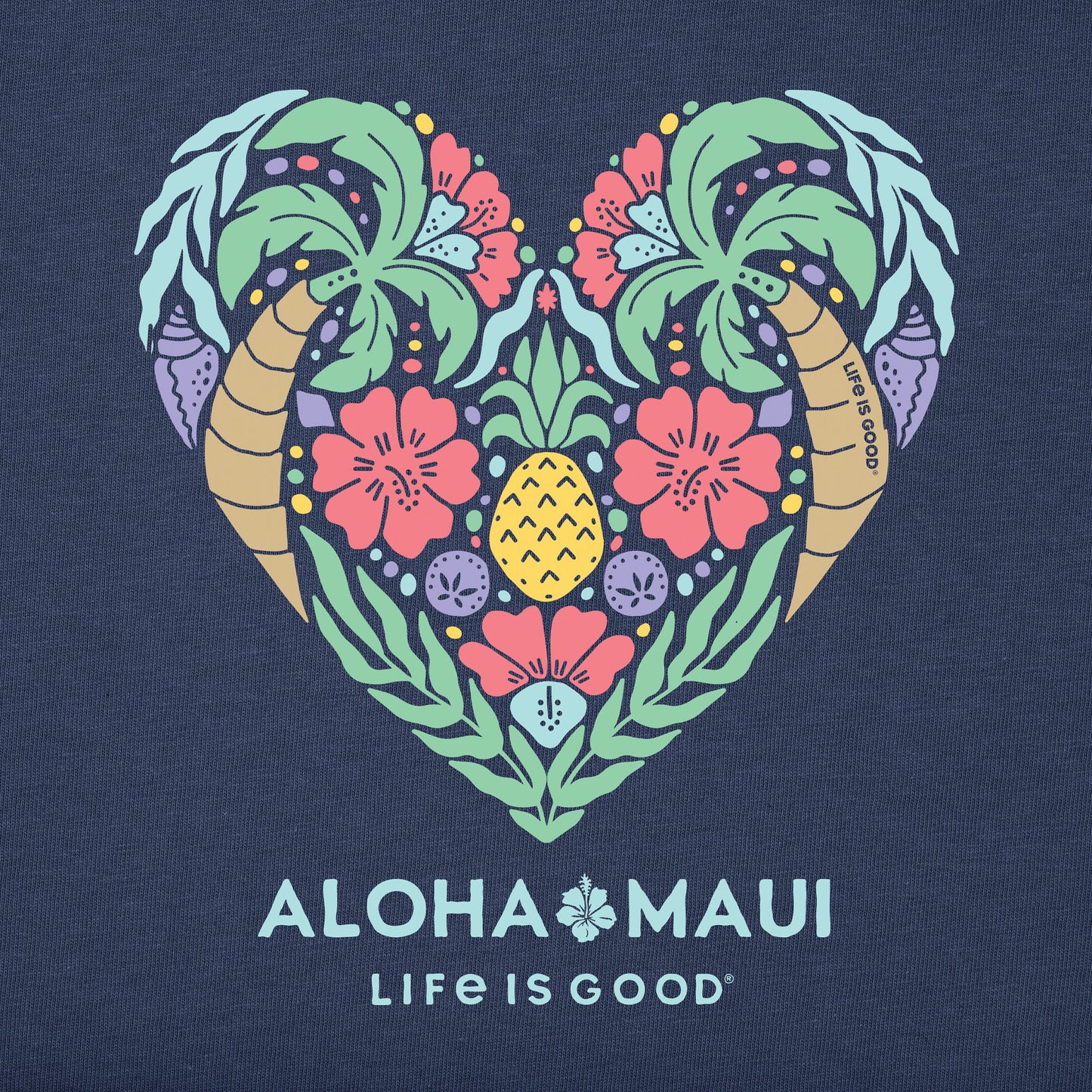 Women's ND Beach Heart Short Sleeve Vee