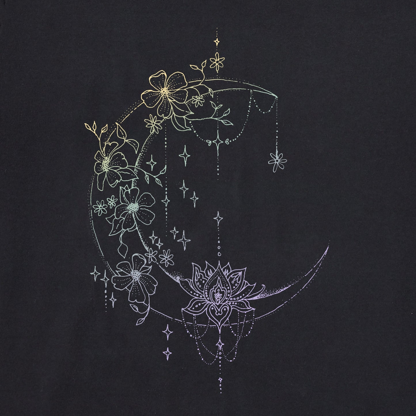 Women's Celestial Moonflower Short Sleeve Tee