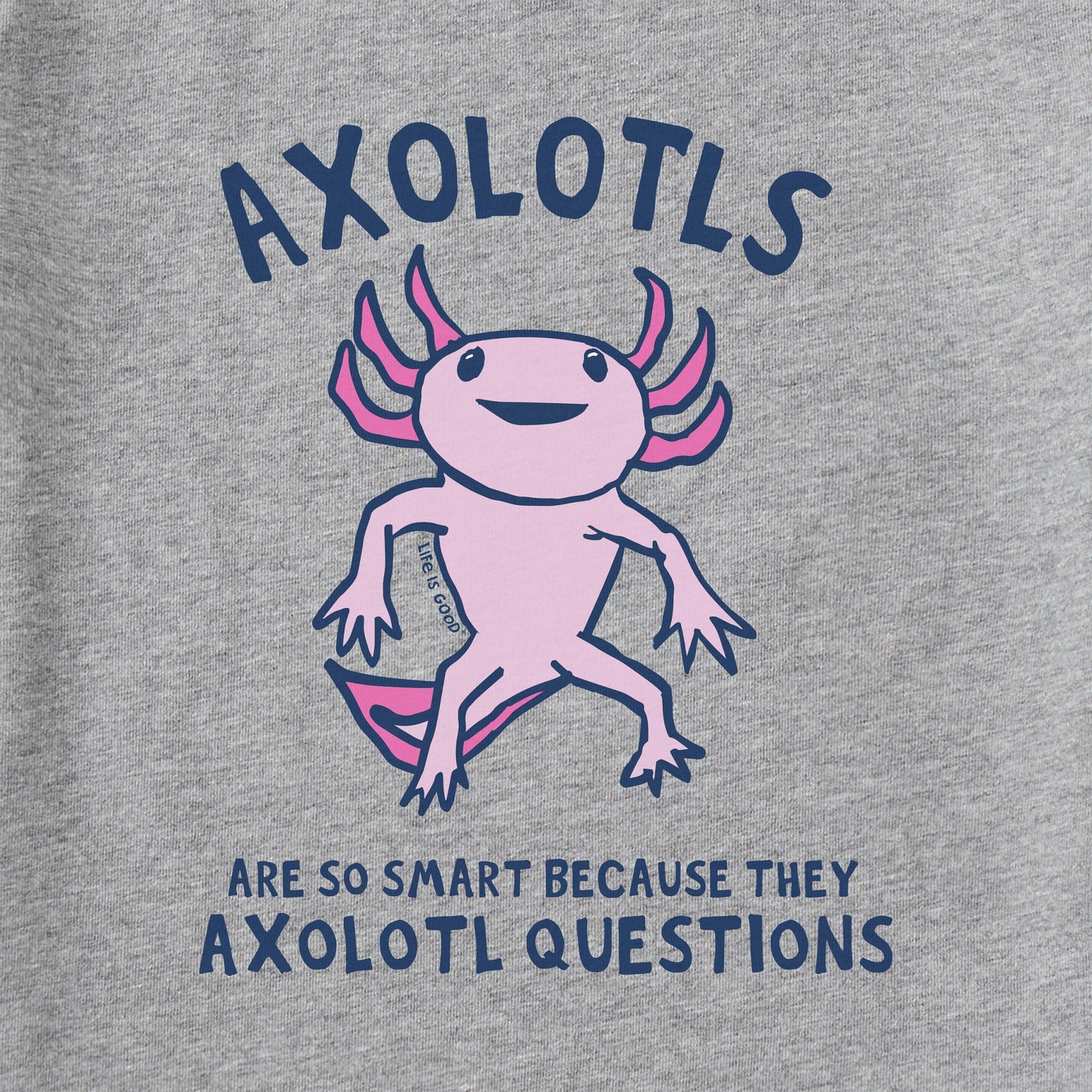 Women's Axolotls Questions Short Sleeve Crusher Tee