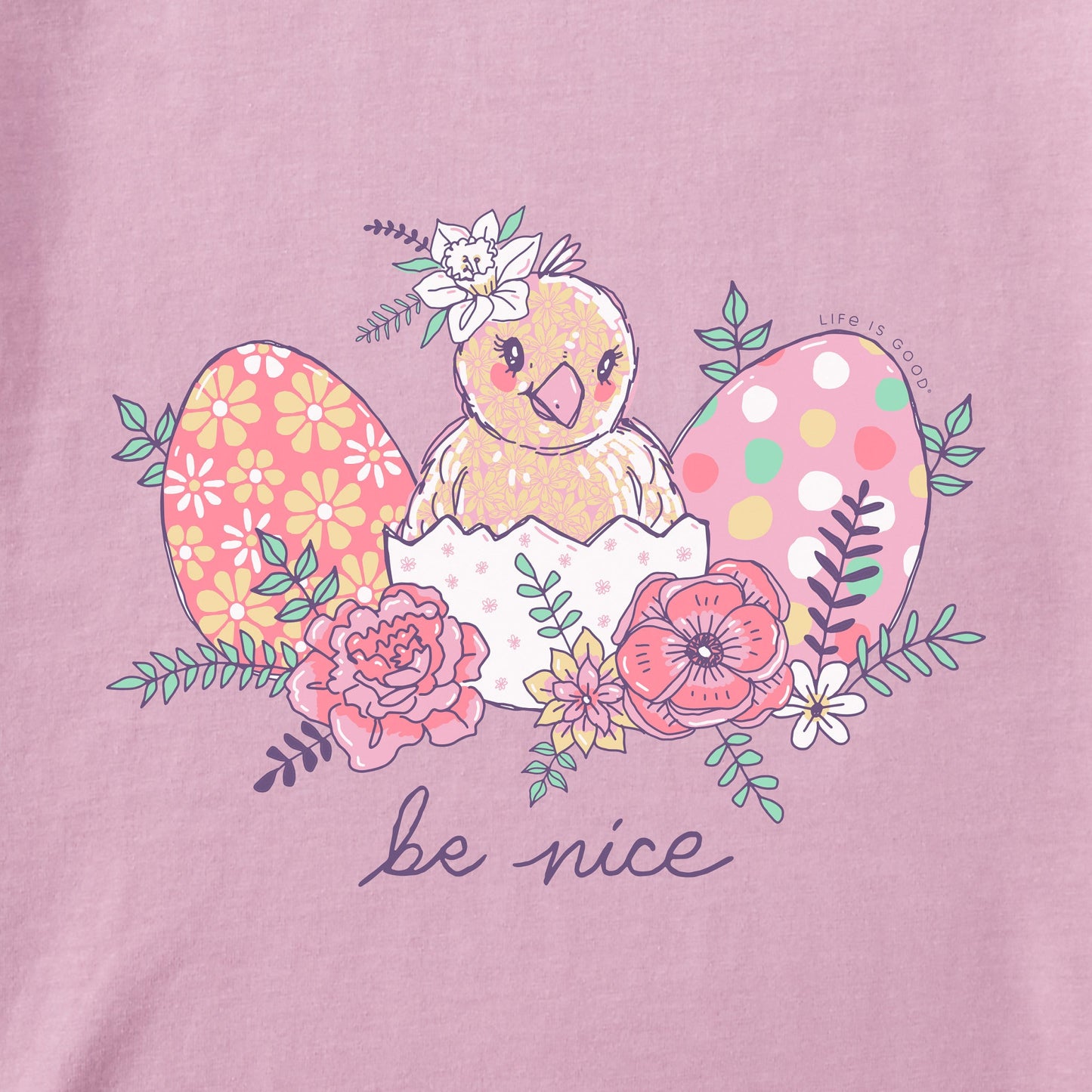 Kids Be Nice Chick Short Sleeve Crusher Tee