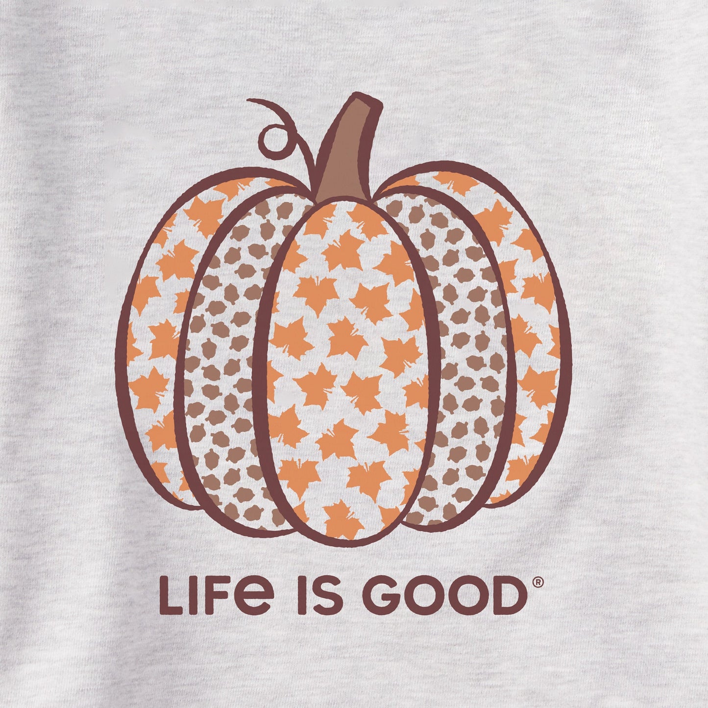Women's Fall Pattern Pumpkin Simply True Fleece Hoodie