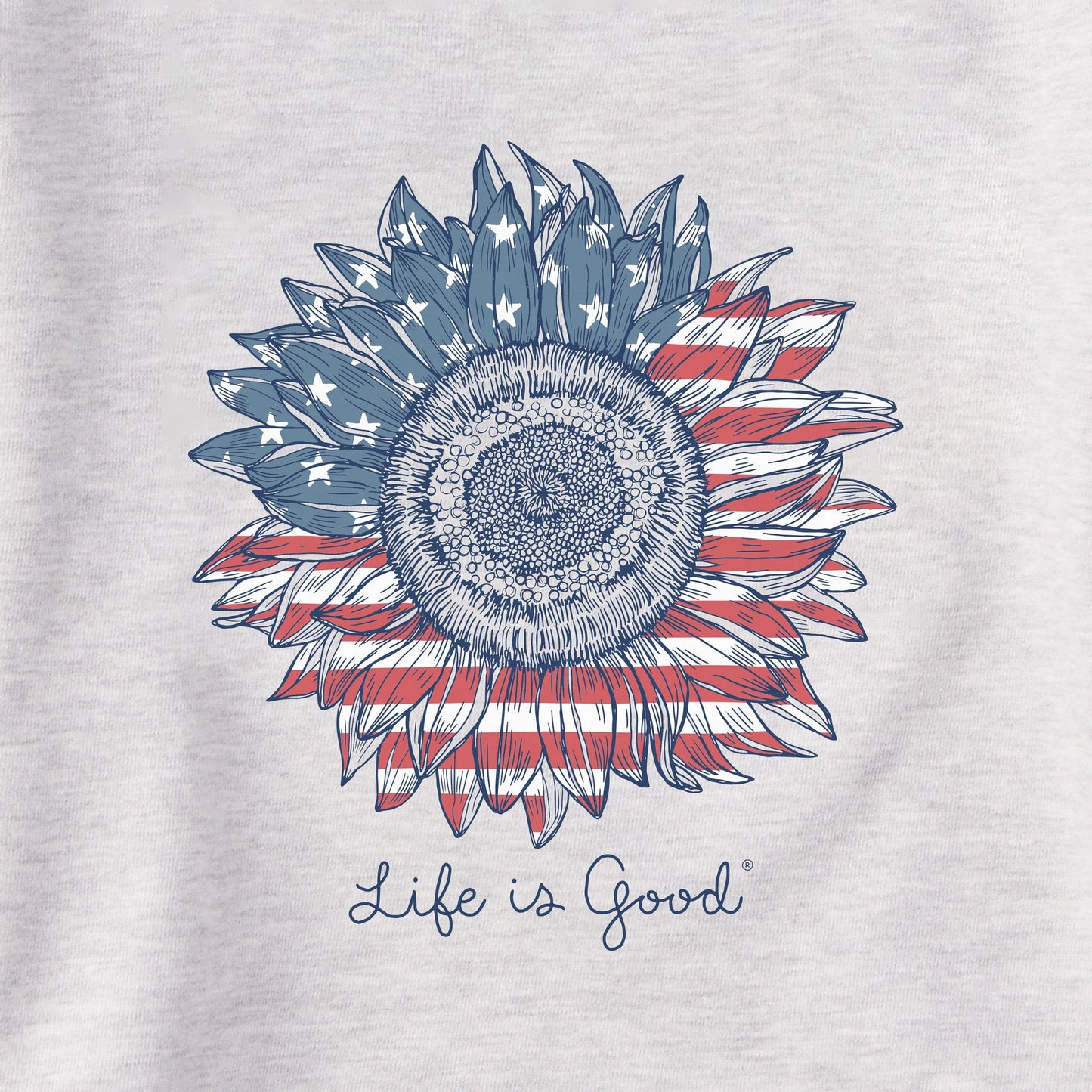 Women's American Sunflower Simply True Crew