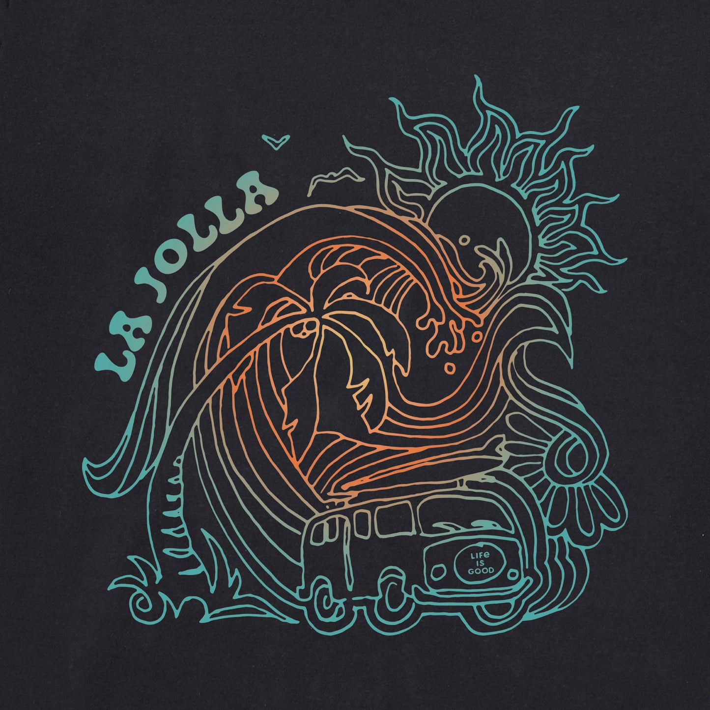 Men's Bus La Jolla Short Sleeve Crusher Tee