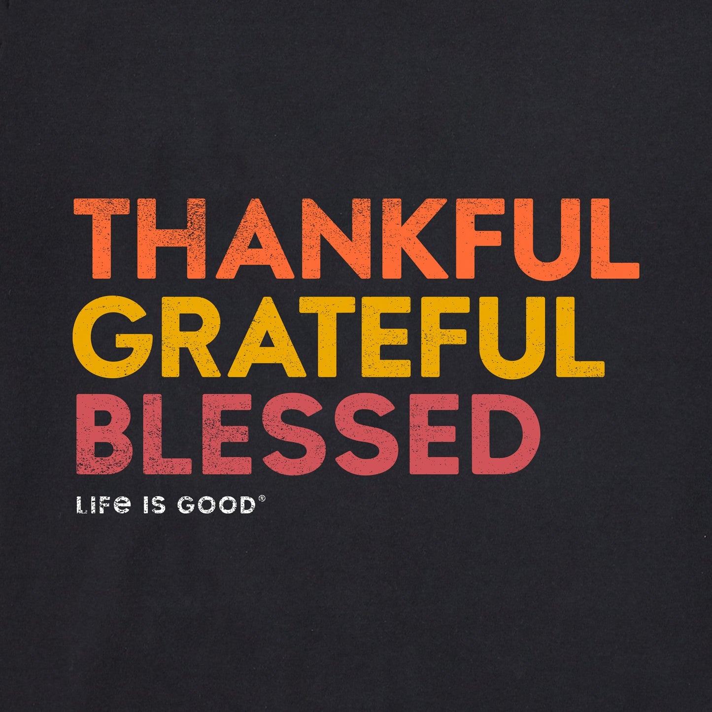 Men's Thankful Grateful Blessed All Day Long Sleeve Crusher Tee