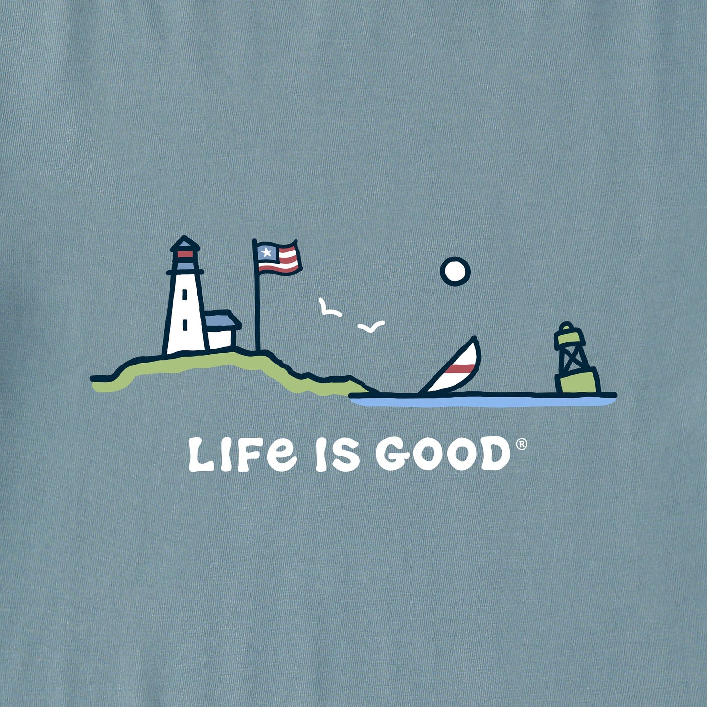 Men's Flag Ocean Vista Simply True Fleece Hoodie