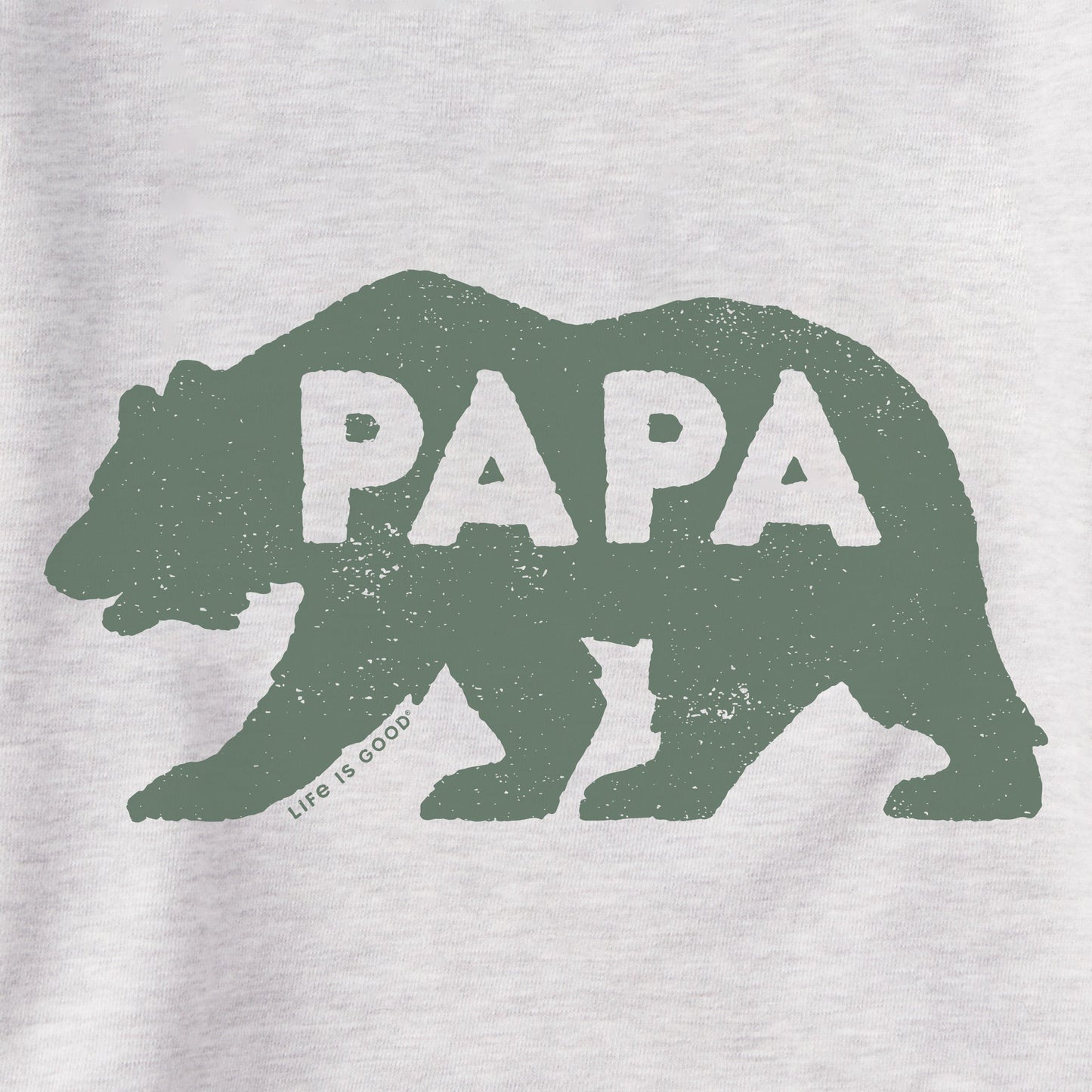 Men's Papa Bear Solid Simply True Fleece Crew