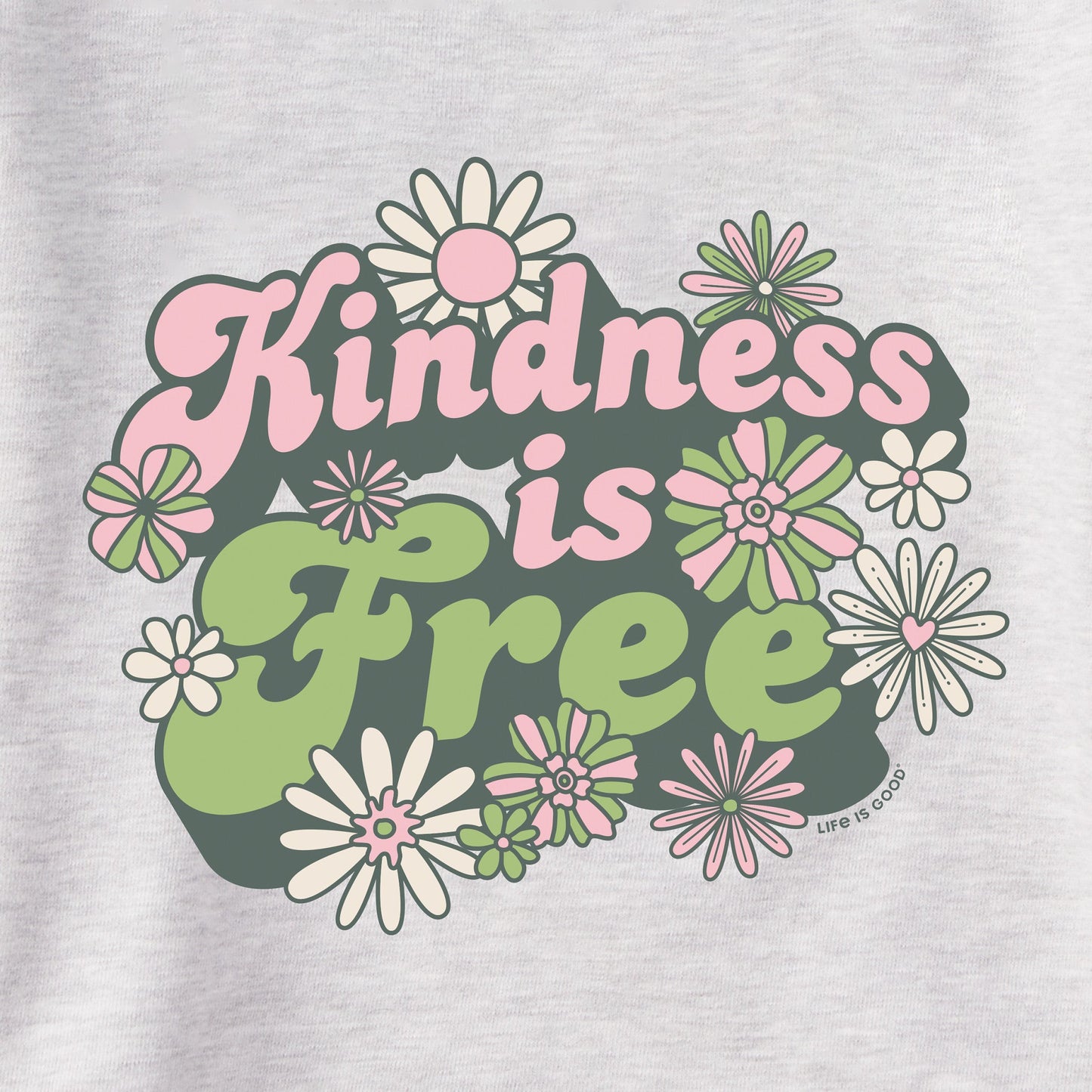 Women's Kindness is Free Daisies Simply True Crew