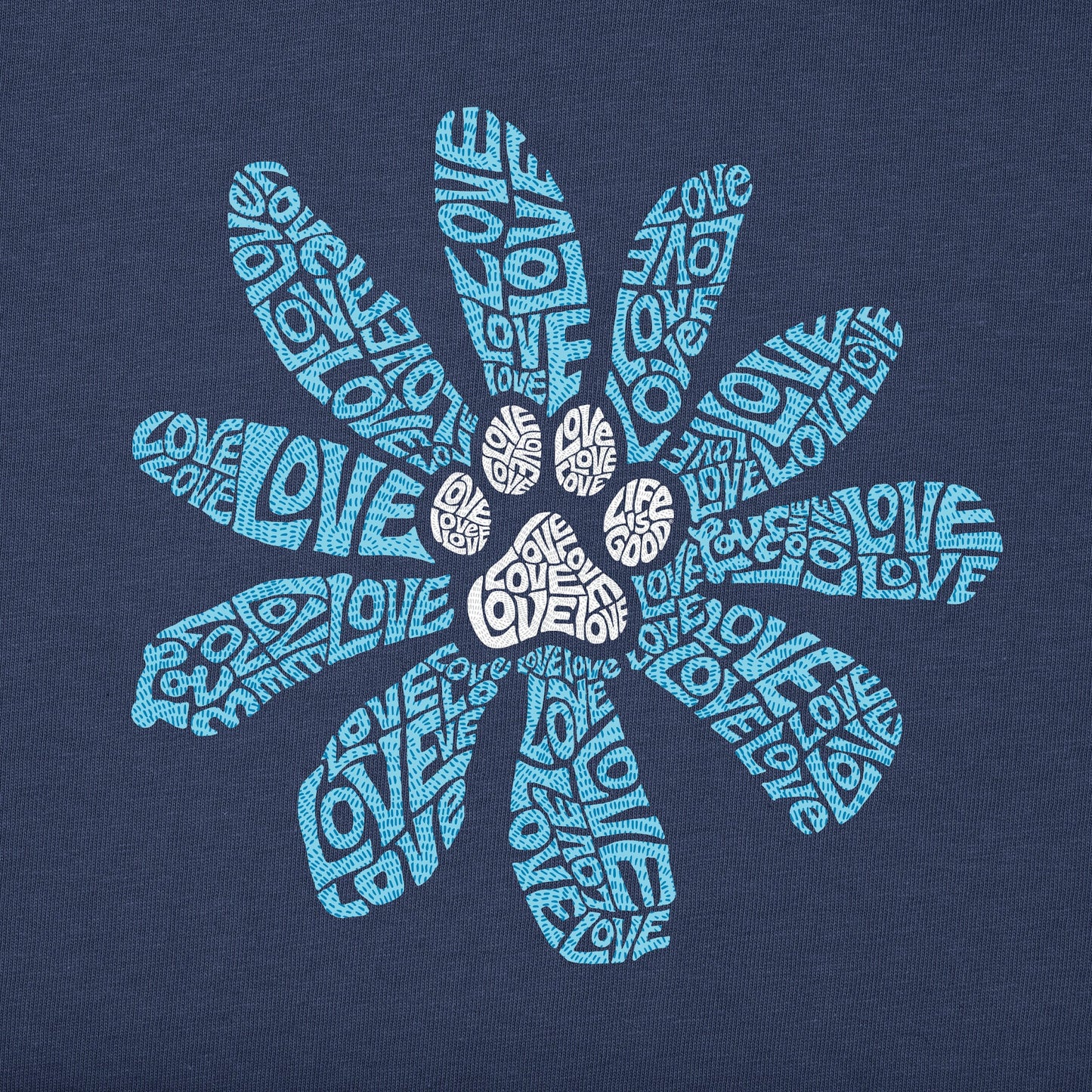 Women's Flower Love Paw Short Sleeve Crusher Tee