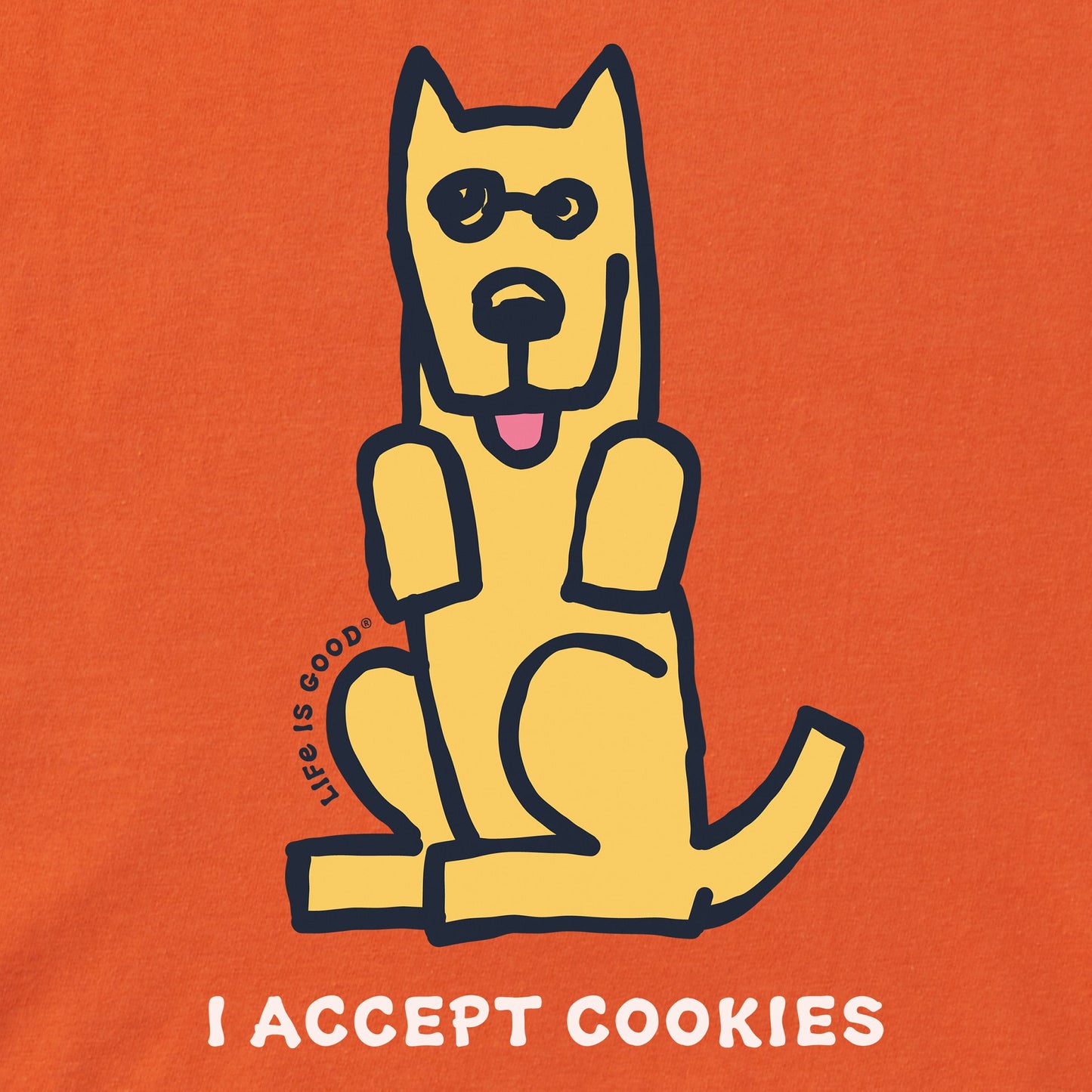 Men's Rocket I Accept Cookies Short Sleeve Crusher Tee