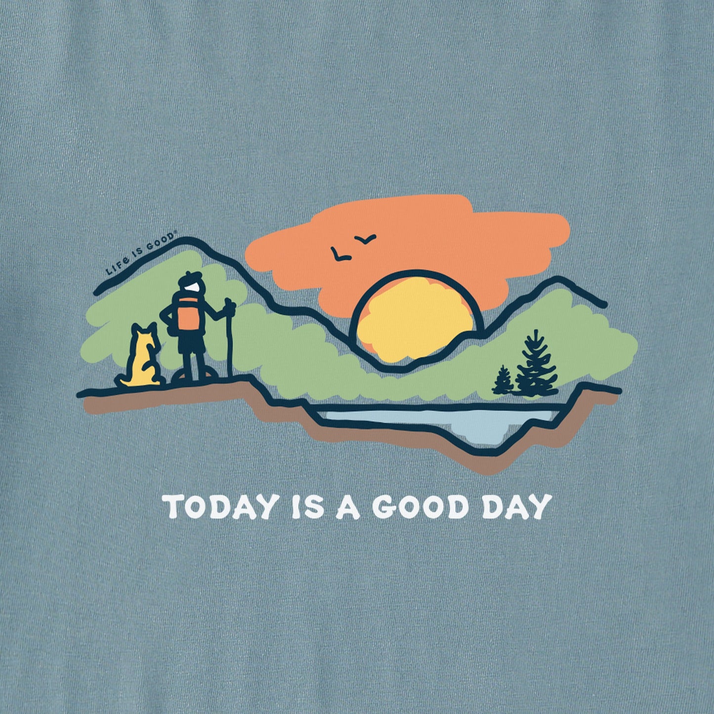Men's Today is a Good Day Mountain Hike Simply True Crew
