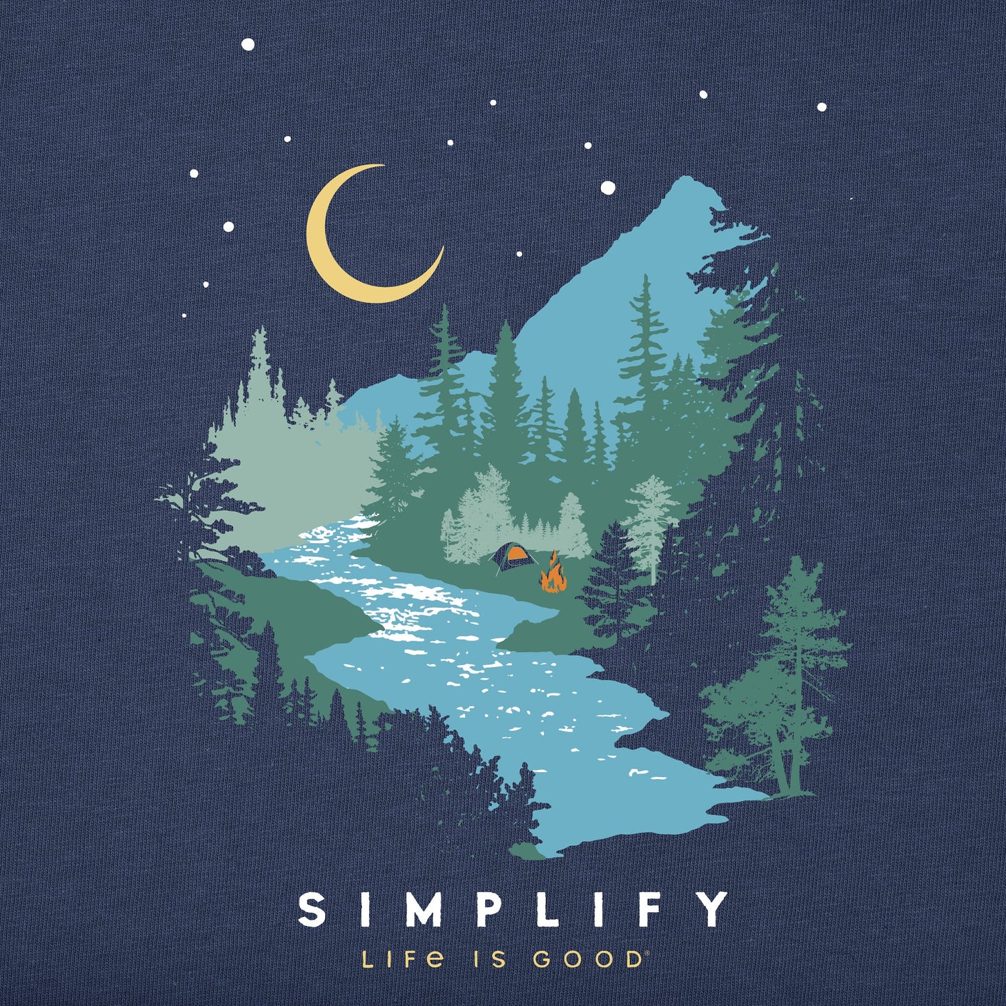 Men's Riverside Campfire Simplify Short Sleeve Tee