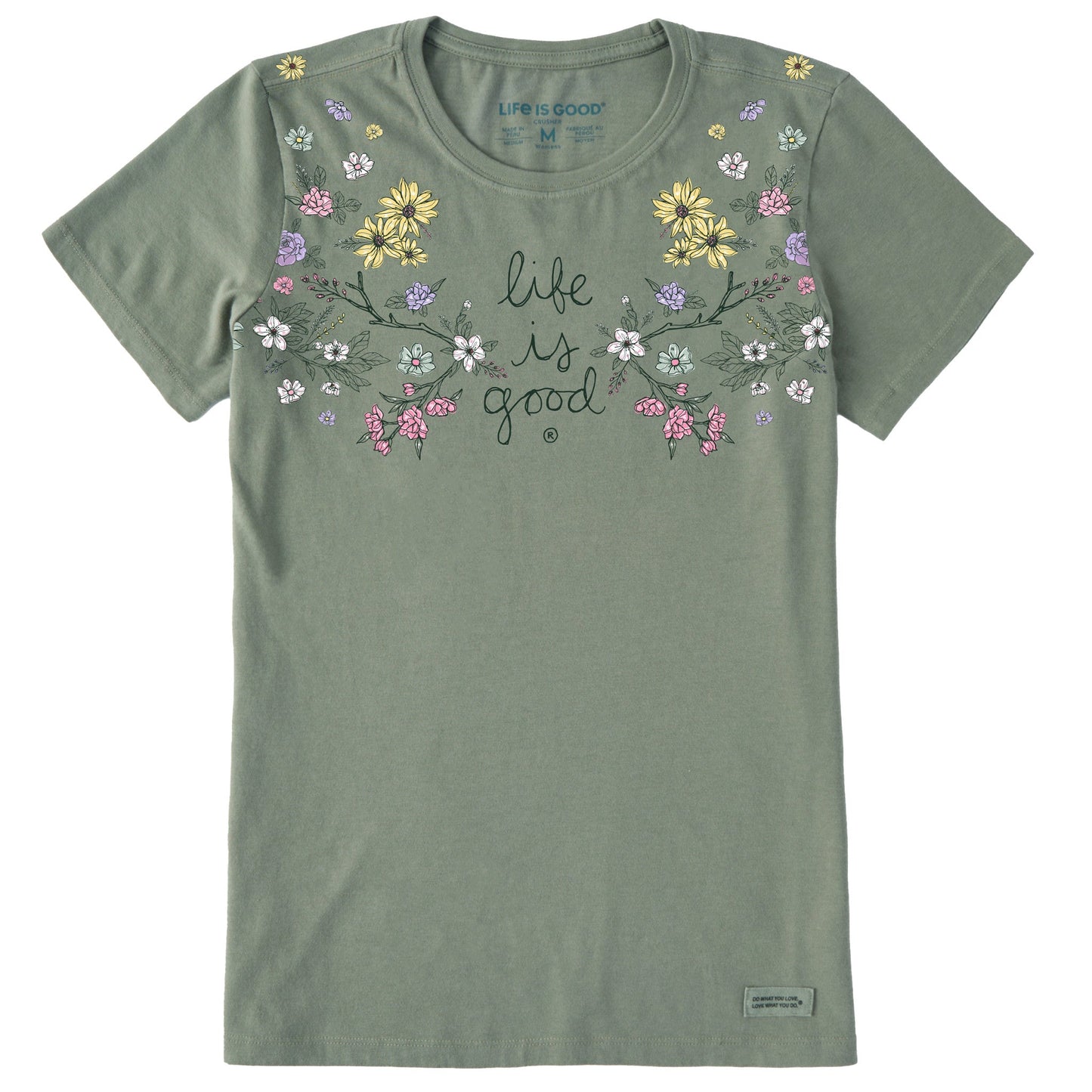 Women's Woodland Florals Short Sleeve Crusher Tee