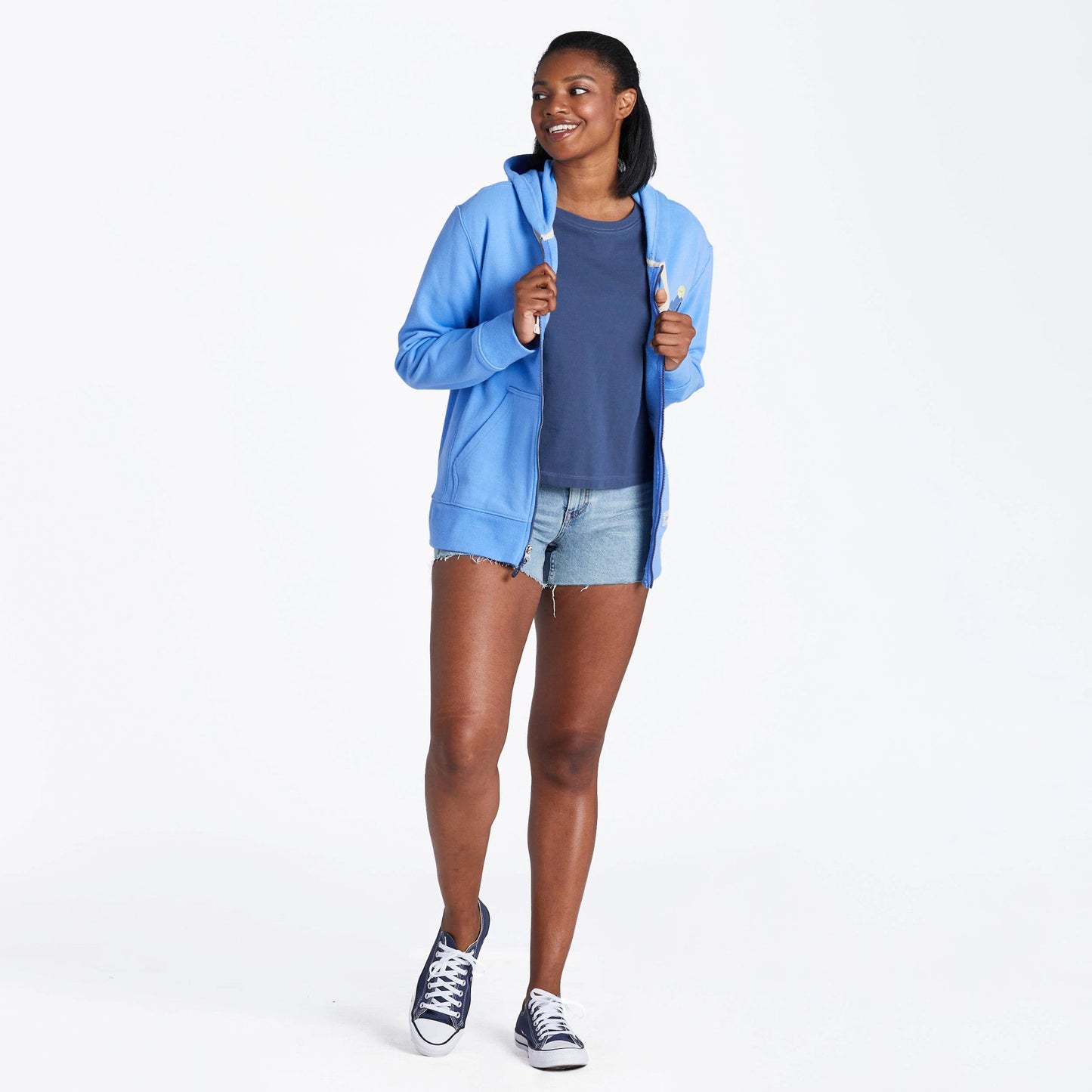 Women's Ain't No Mountain High Enough Simply True Fleece Zip Hoodie