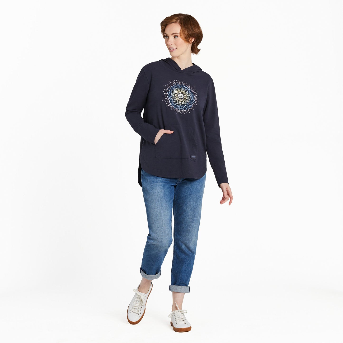 Women's Heart Rays Crusher-FLEX Hoodie Tunic