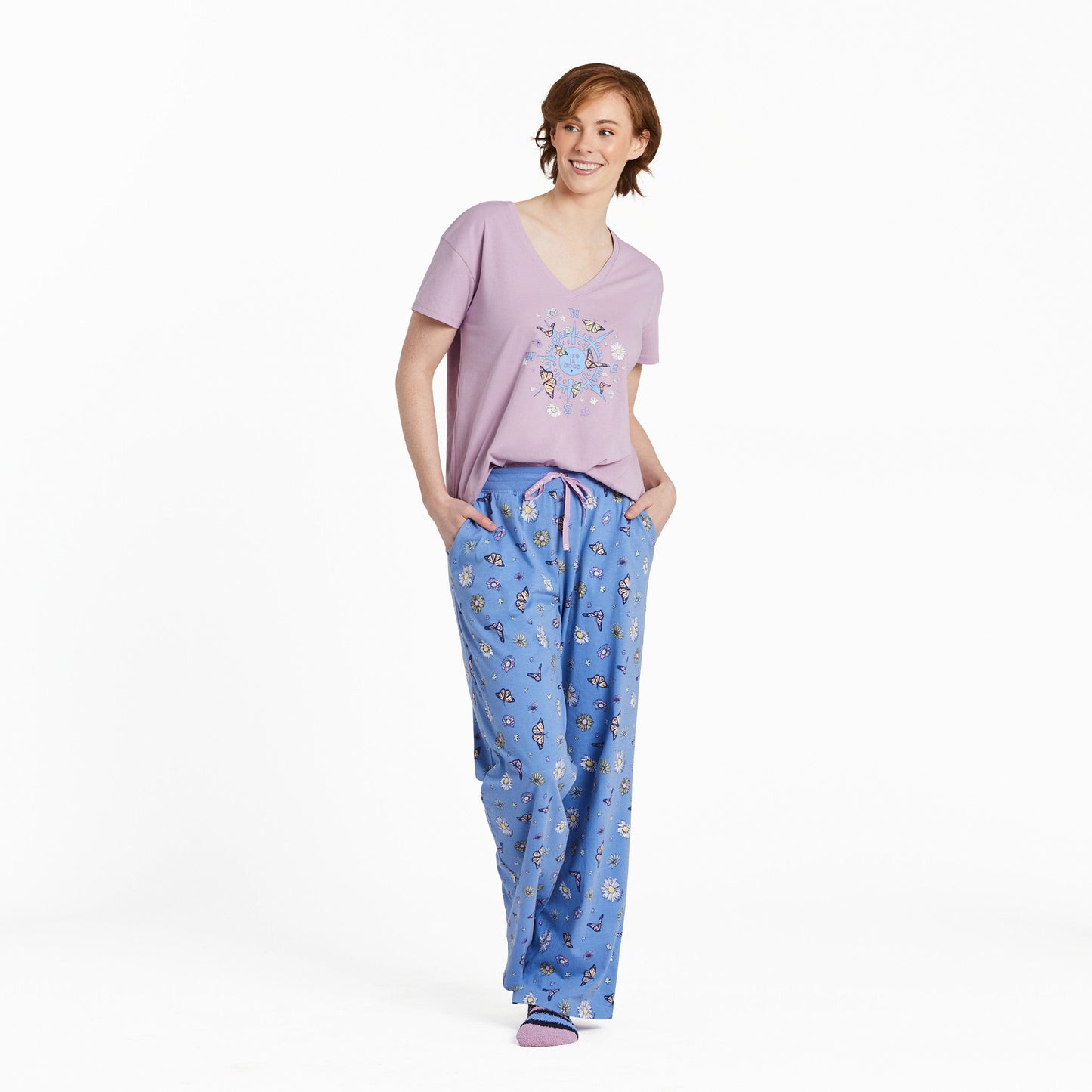Women's Beauty is All Directions Pattern Snuggle Up Sleep Pant