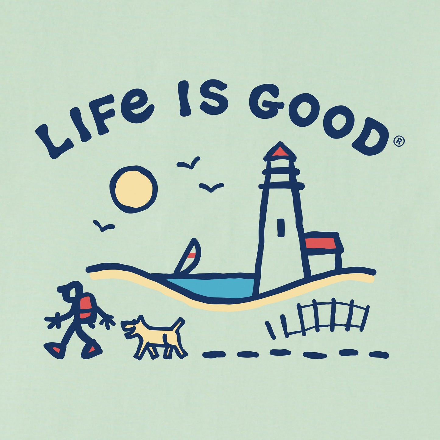 Men's Jake and Rocket Lighthouse Walk Short Sleeve Tee