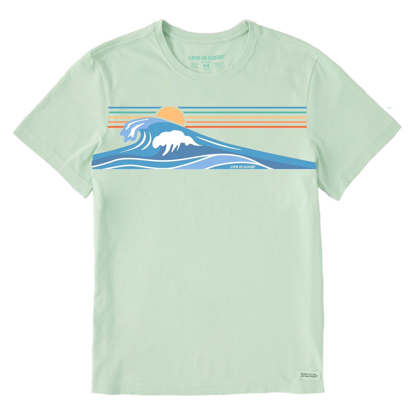 Men's Wavy Stripes Short Sleeve Crusher-LITE Tee