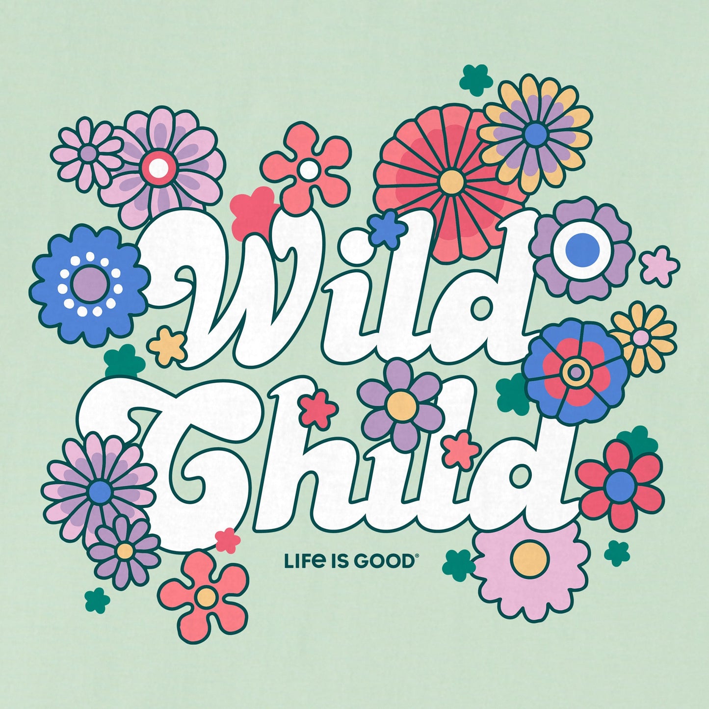 Kids Hippy Wild Child Short Sleeve Crusher Tee