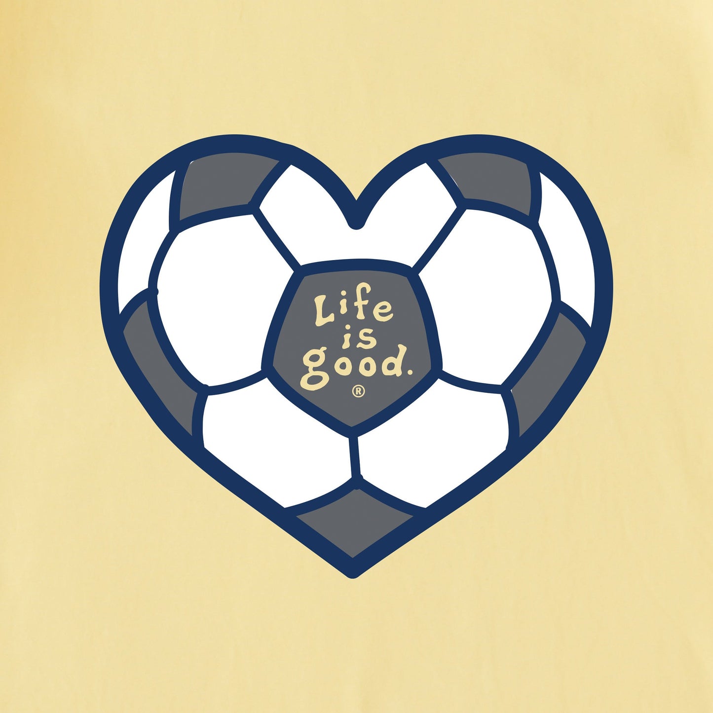 Kids Soccer Heart Short Sleeve Crusher Tee