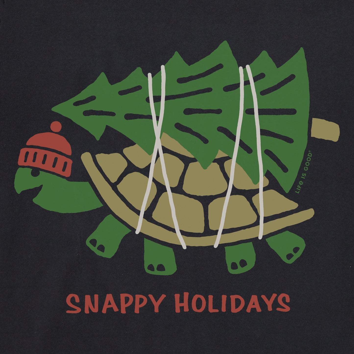 Men's Snappy Holidays Long Sleeve Crusher Tee