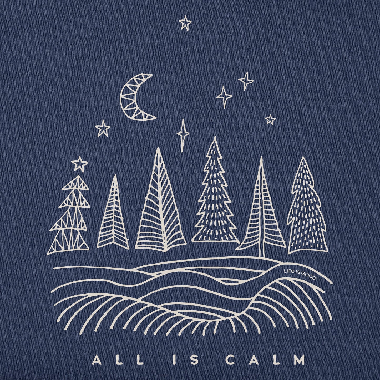 Women's All is Calm Landscape Long Sleeve Crusher Tee