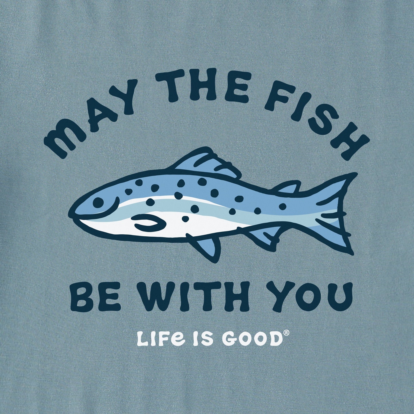 Men's May The Fish Be With You Simply True Fleece Hoodie