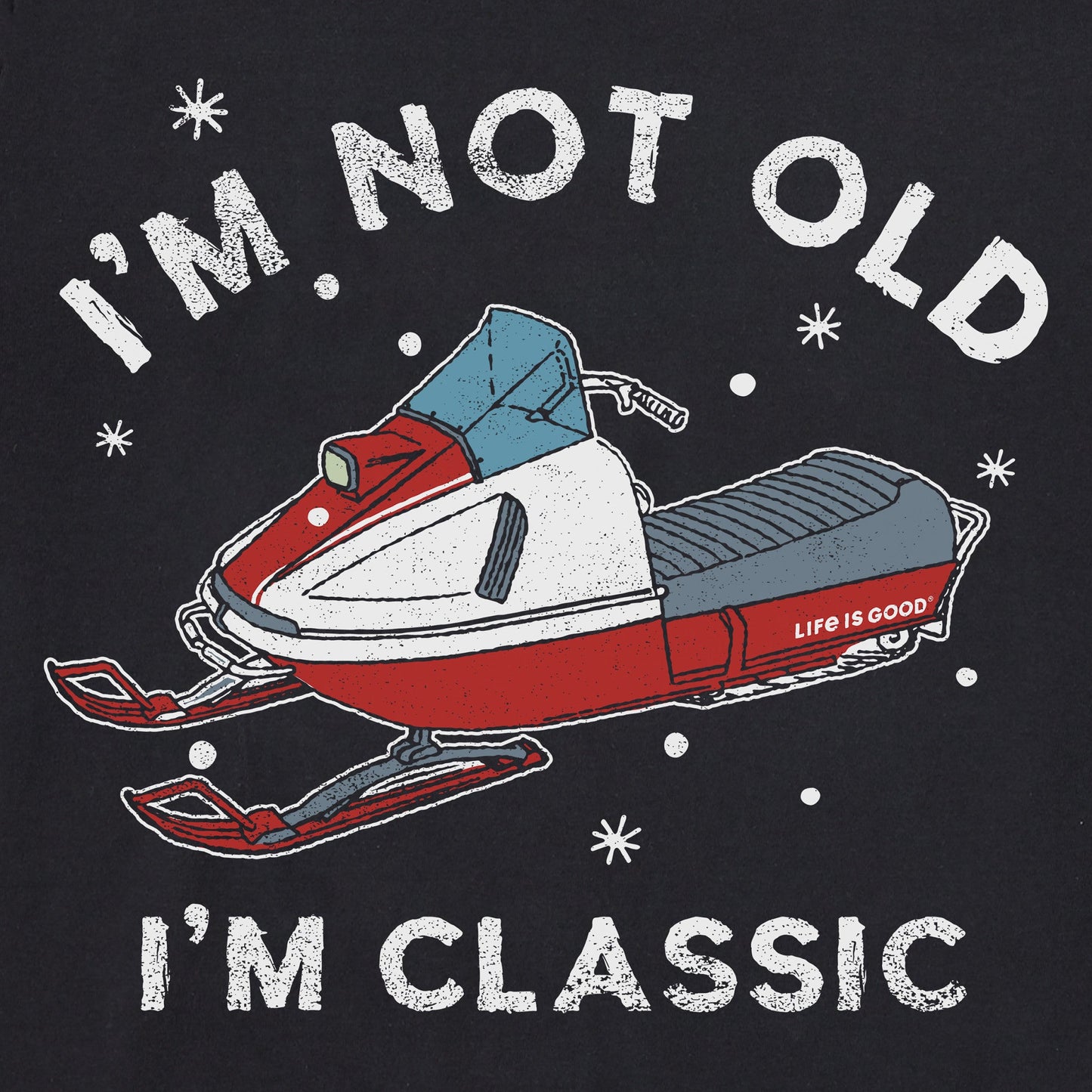 Men's I'm Classic Snowmobile Long Sleeve Crusher Tee