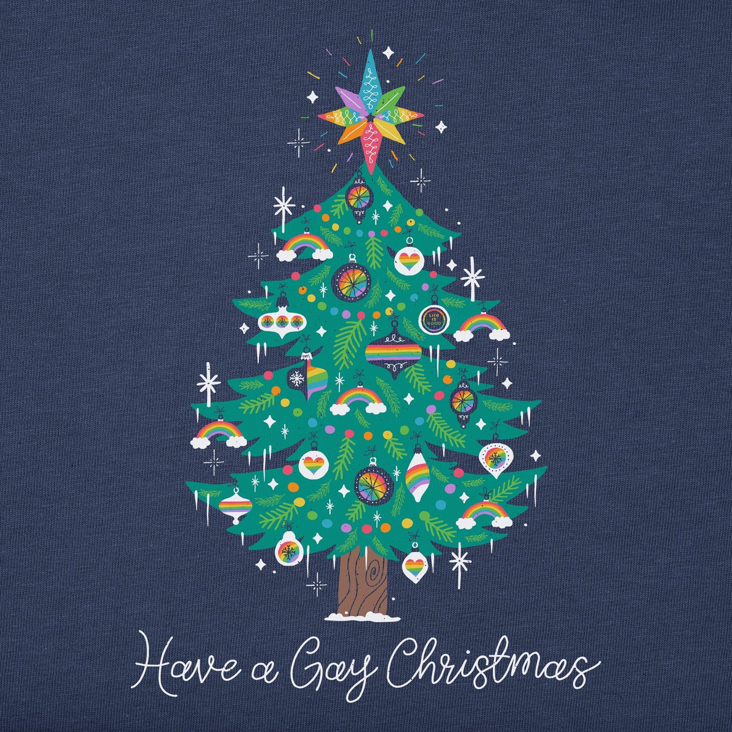 Men's Have a Gay Christmas Long Sleeve Crusher Tee