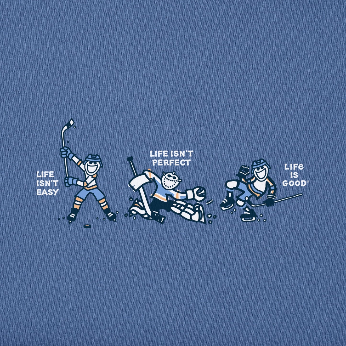 Men's Life Isn't Easy Hockey Short Sleeve Crusher Tee