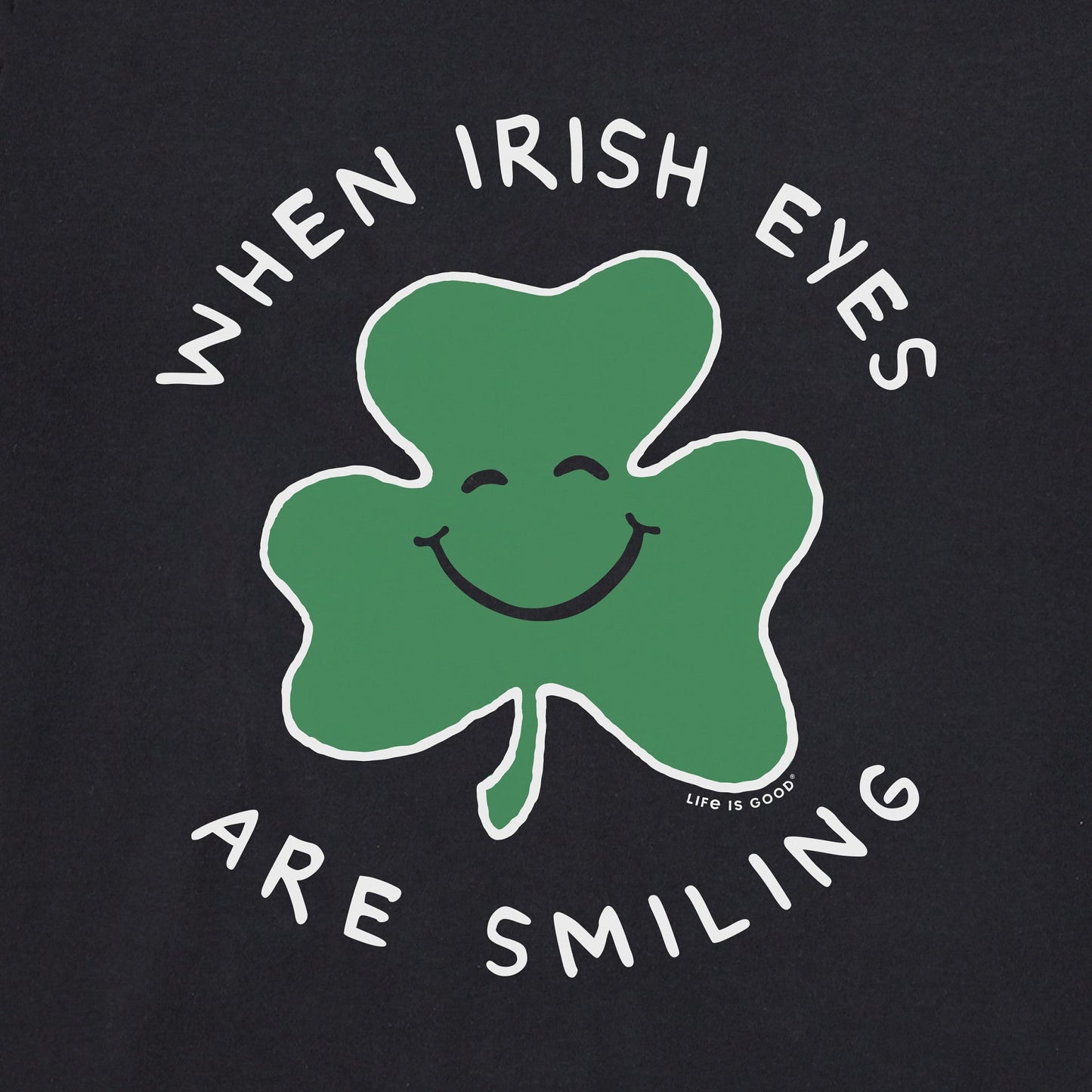 Women's When Irish Eyes Are Smiling Clover Short Sleeve Tee