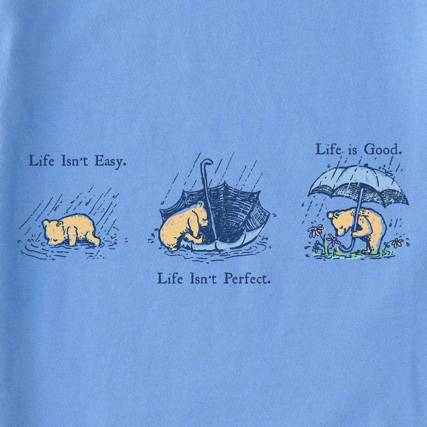 Women's Winnie Life Isn't Easy Umbrella Short Sleeve Vee