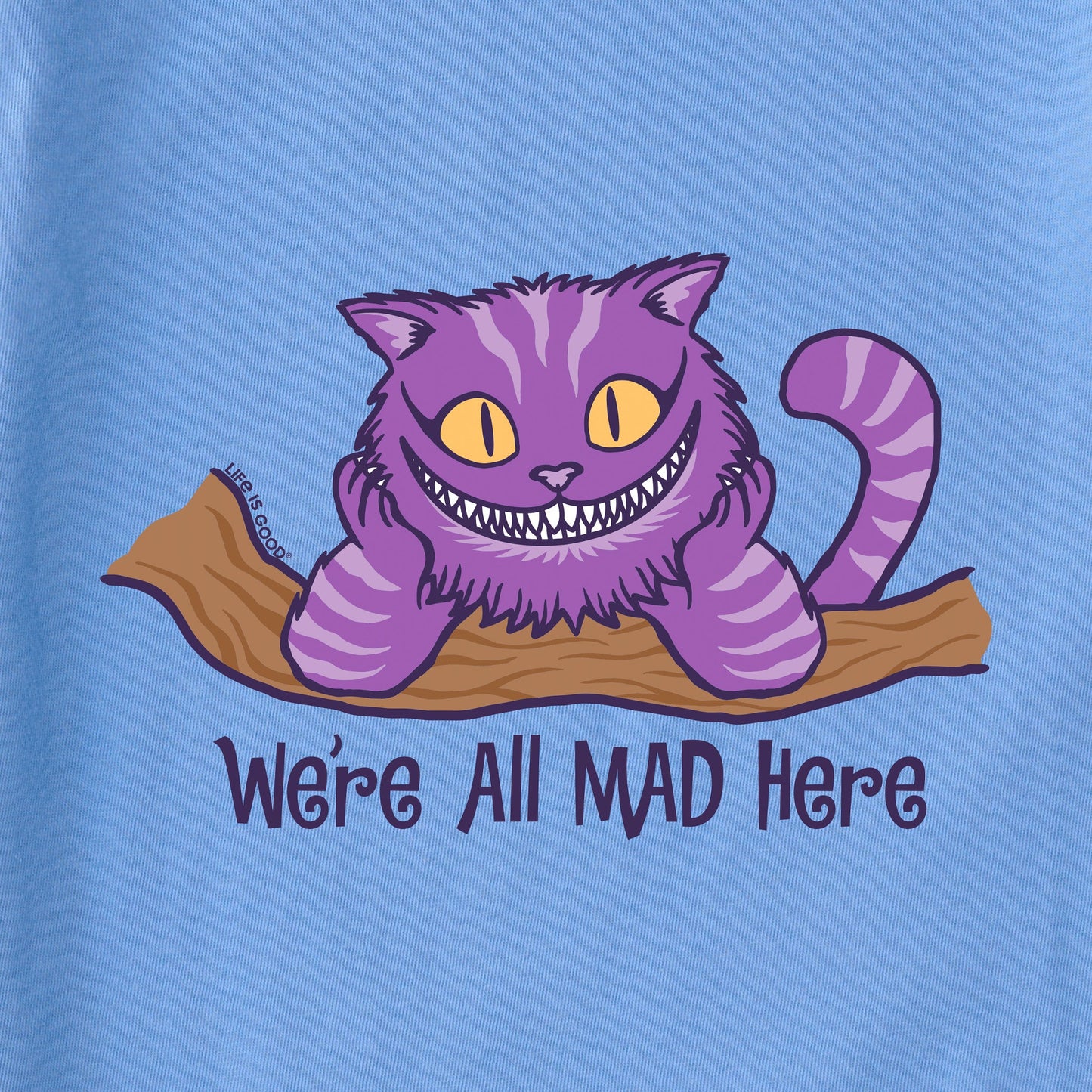 Women's Alice in Wonderland Mad Here Short Sleeve Tee