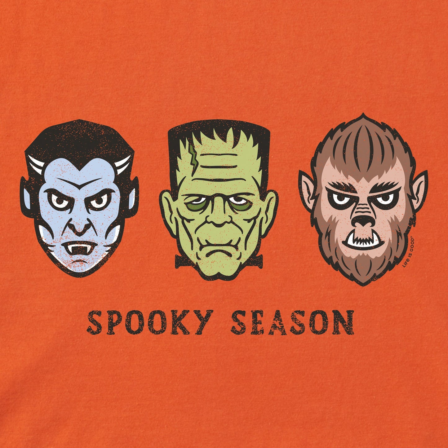 Kids Spooky Season Monsters Short Sleeve Crusher Tee