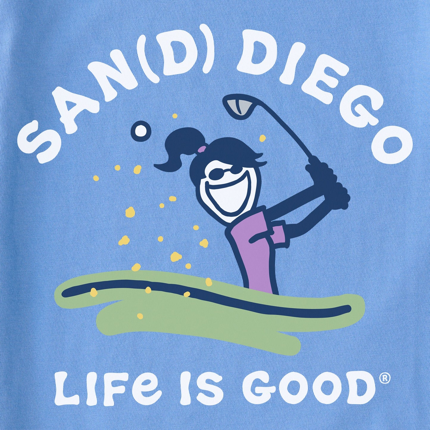 Women's San(d) Diego Jackie Short Sleeve Crusher Tee