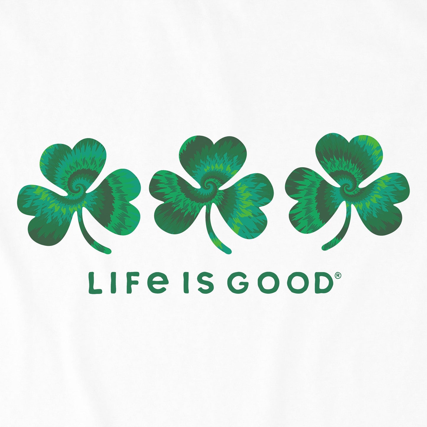 Women's 3 Tie Dye Clovers Short Sleeve Crusher Vee