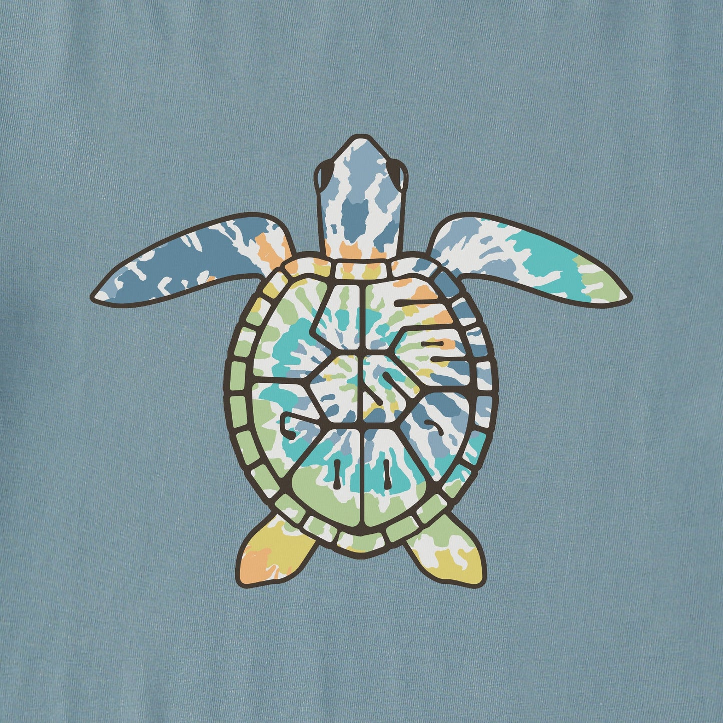 Men's LIG Turtle Shell Tie Dye Simply True Fleece Hoodie