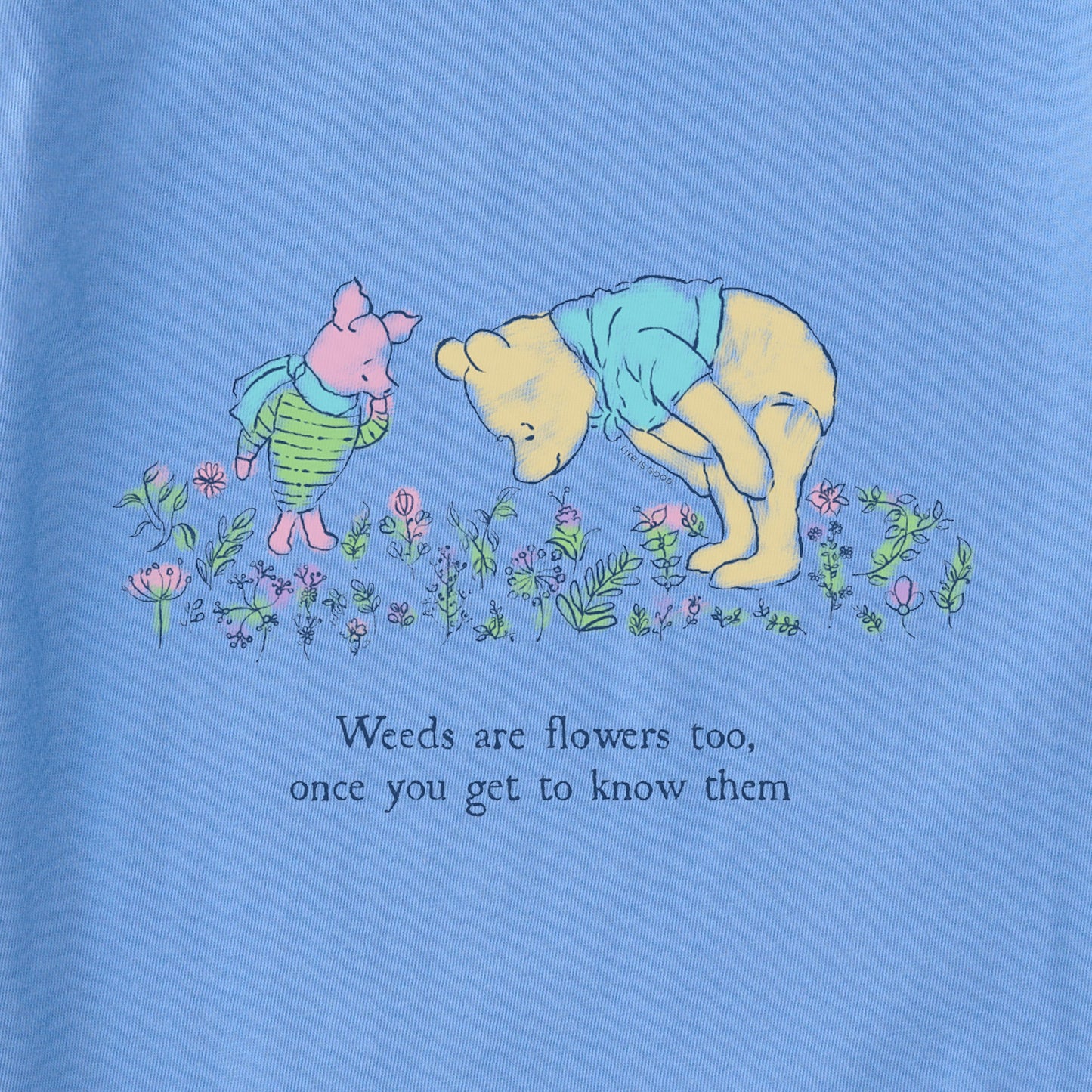 Women's Winnie & P Weeds are Flowers Short Sleeve Tee