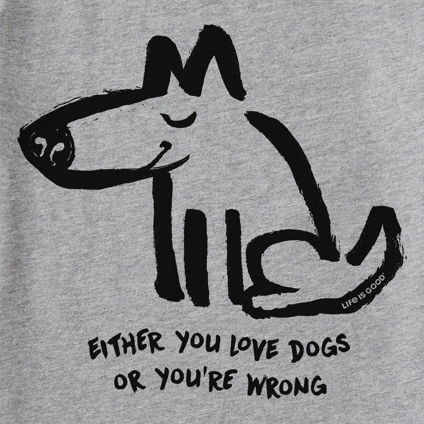 Men's Either You Love Dogs or You're Wrong Short Sleeve Tee