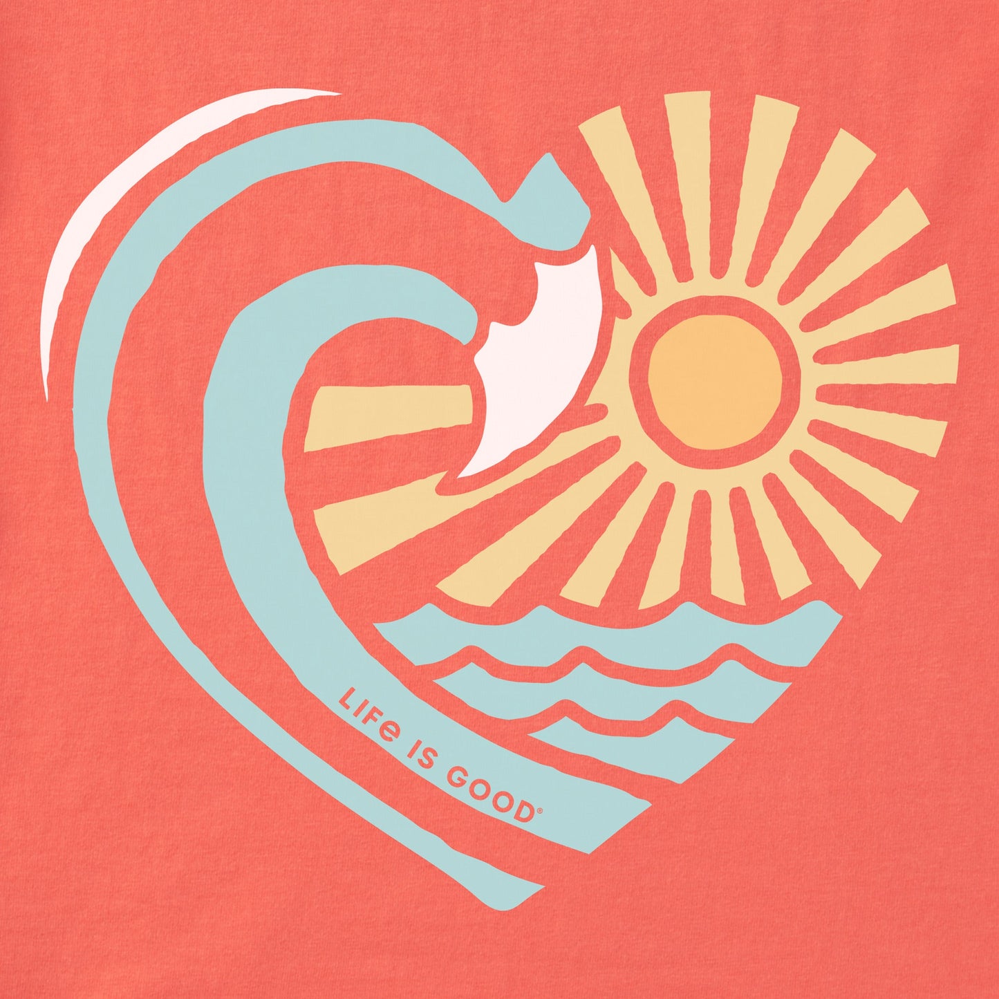 Women's Waveheart Short Sleeve Crusher Tee