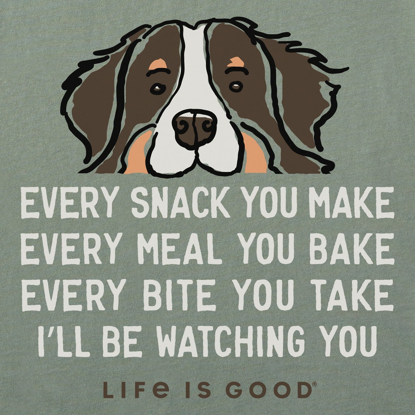 Men's I'll Be Watching You Bernese Short Sleeve Tee