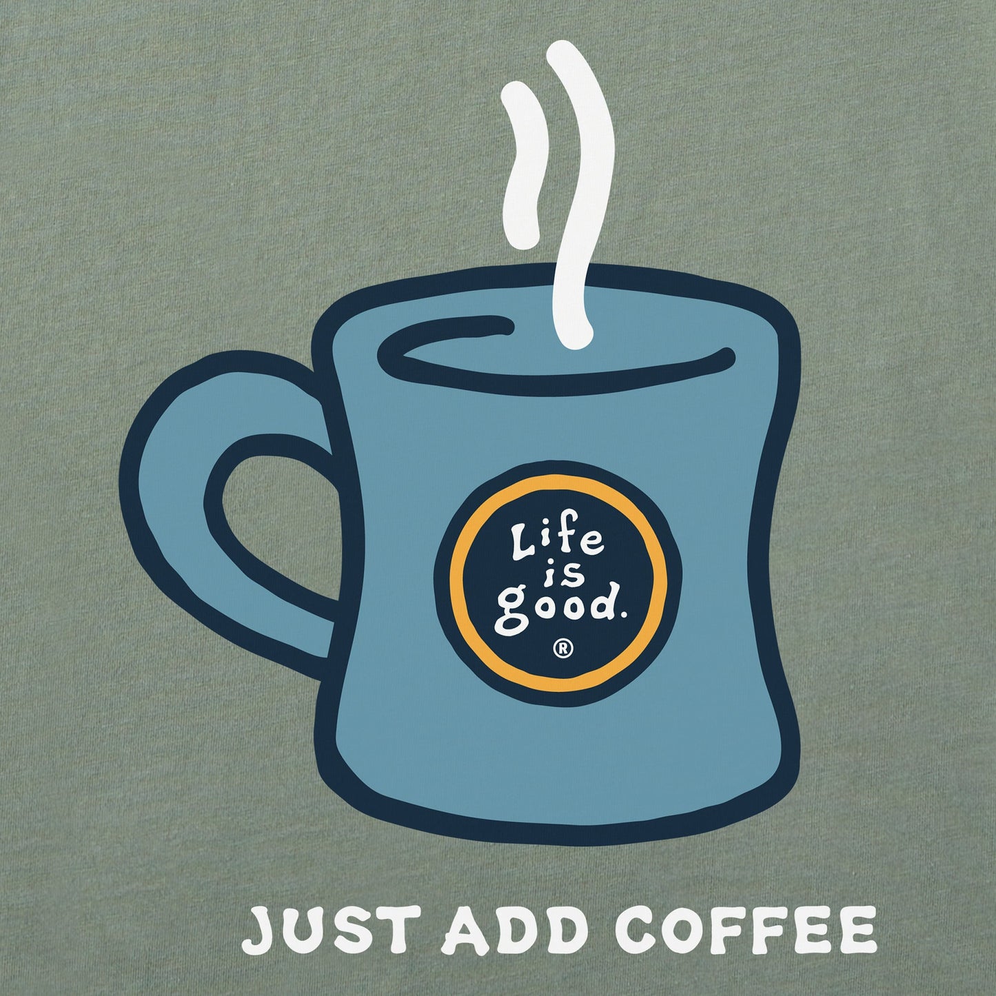 Men's Just Add Coffee Mug Short Sleeve Tee